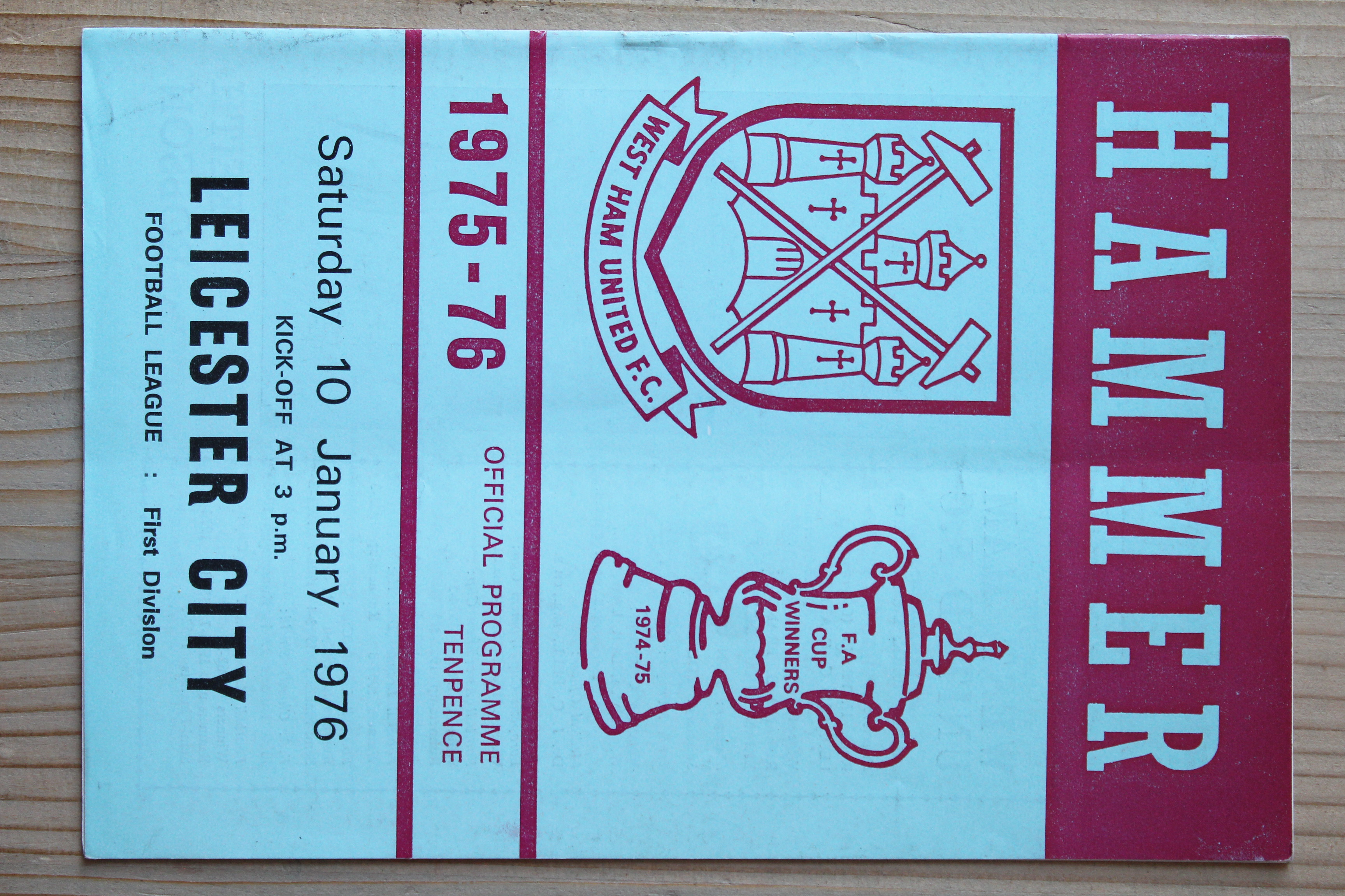 West Ham United FC v Leicester City FC