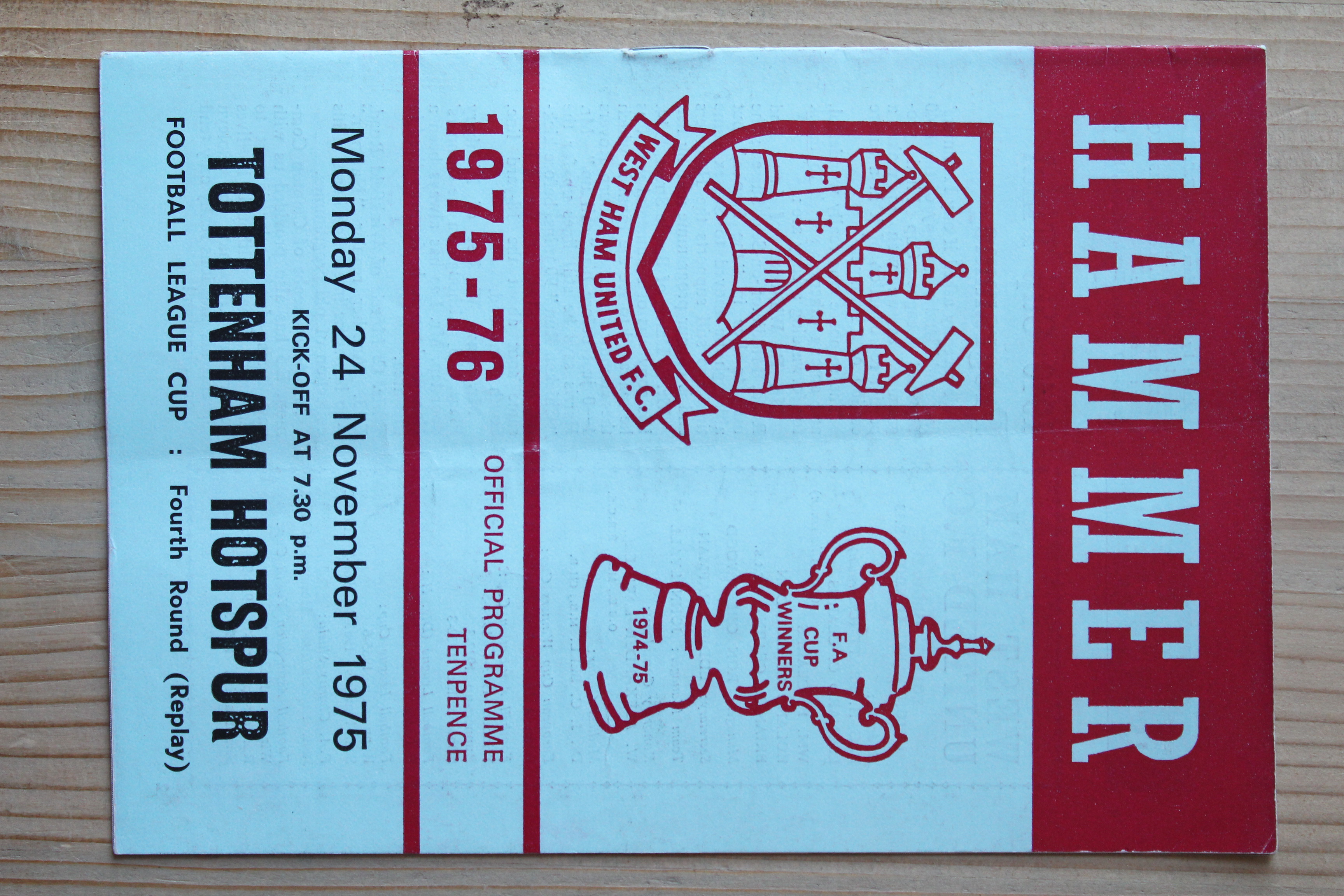 West Ham United FC v Tottenham Hotspur FC