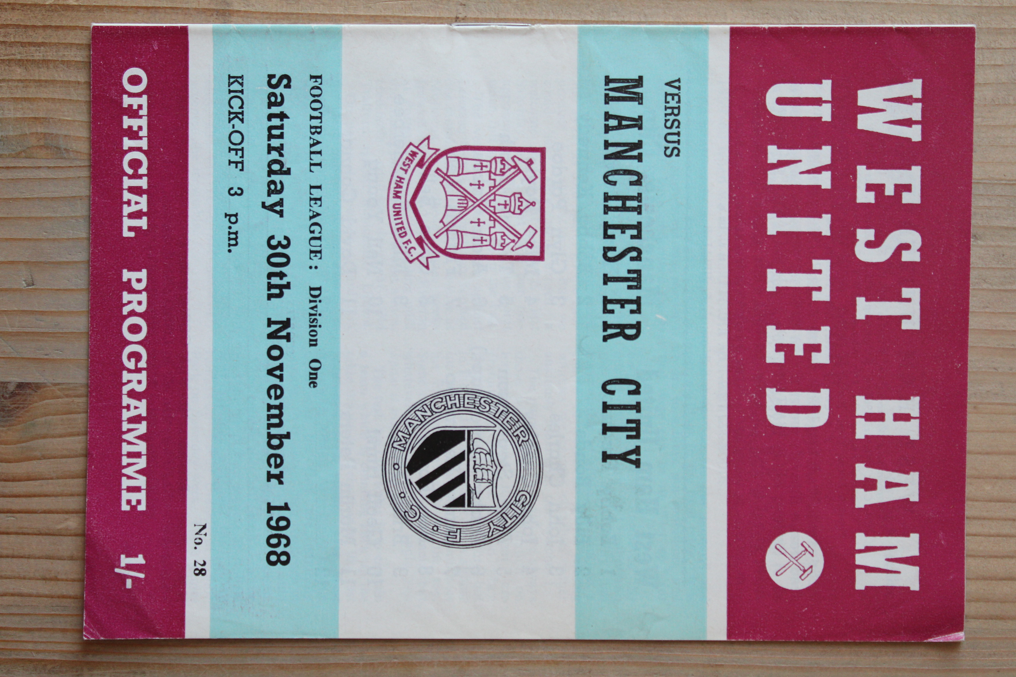 West Ham United FC v Manchester City FC