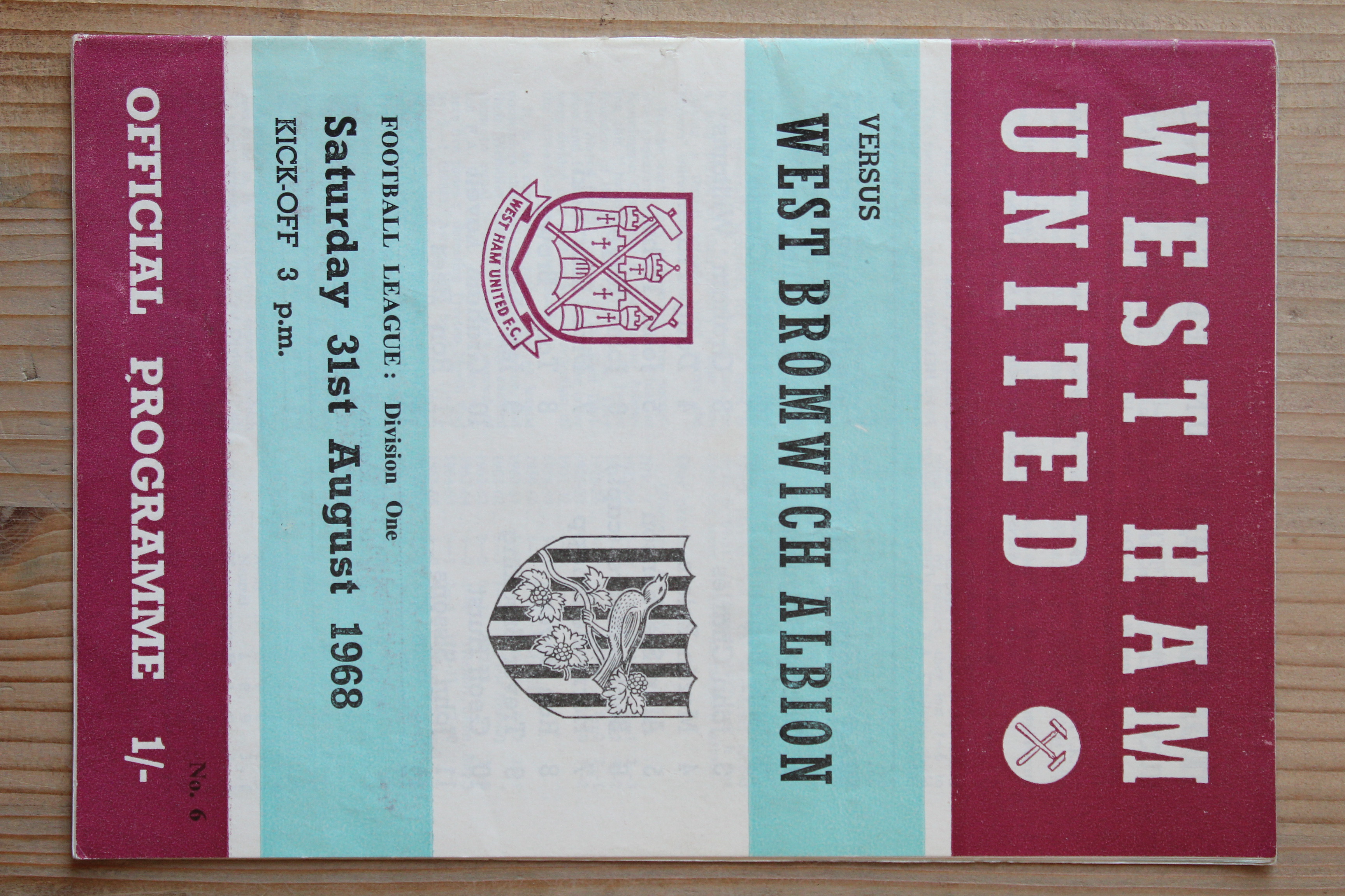 West Ham United FC v West Bromwich Albion FC 