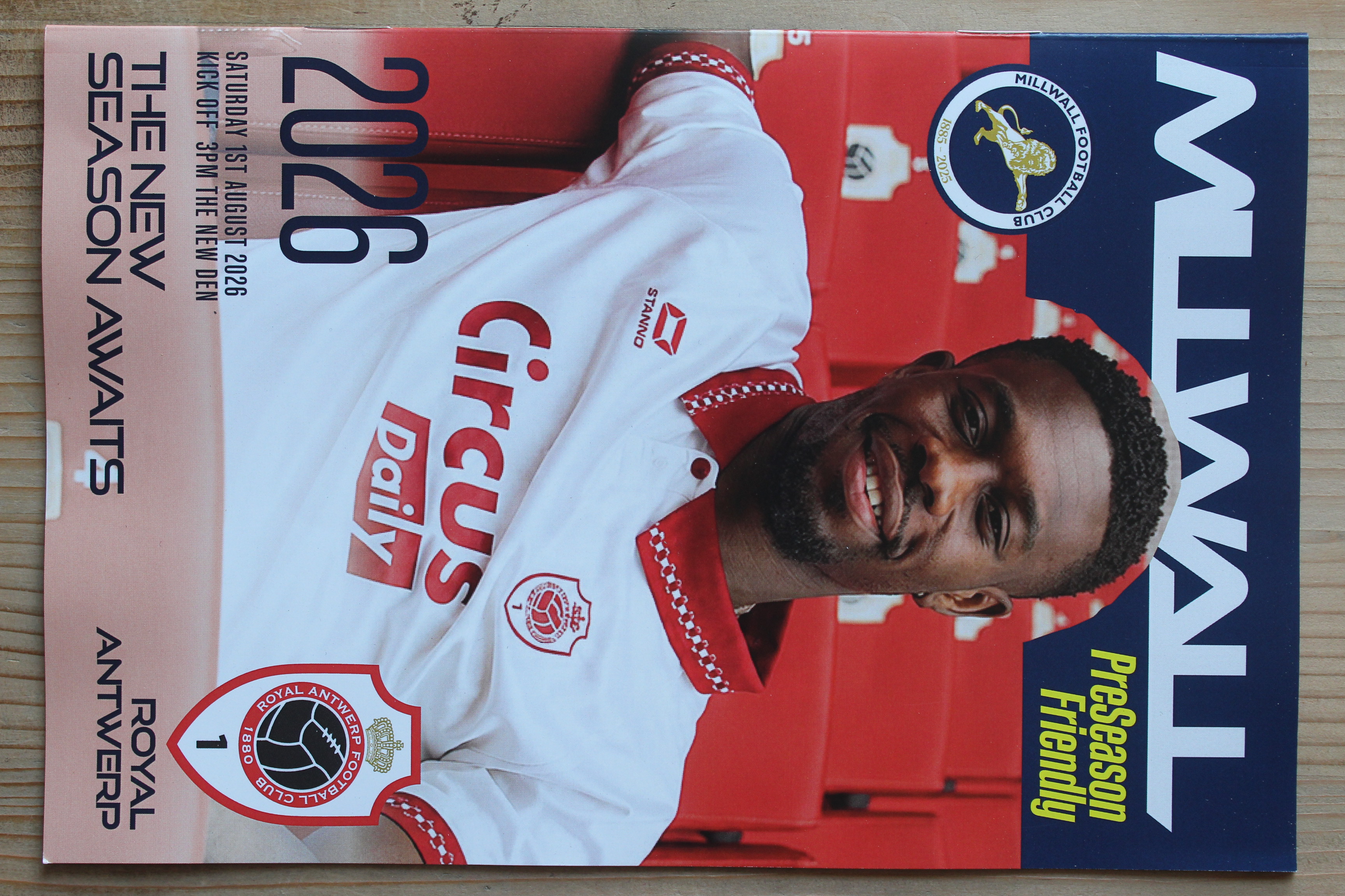 Millwall FC v Antwerp(01/08/2026)