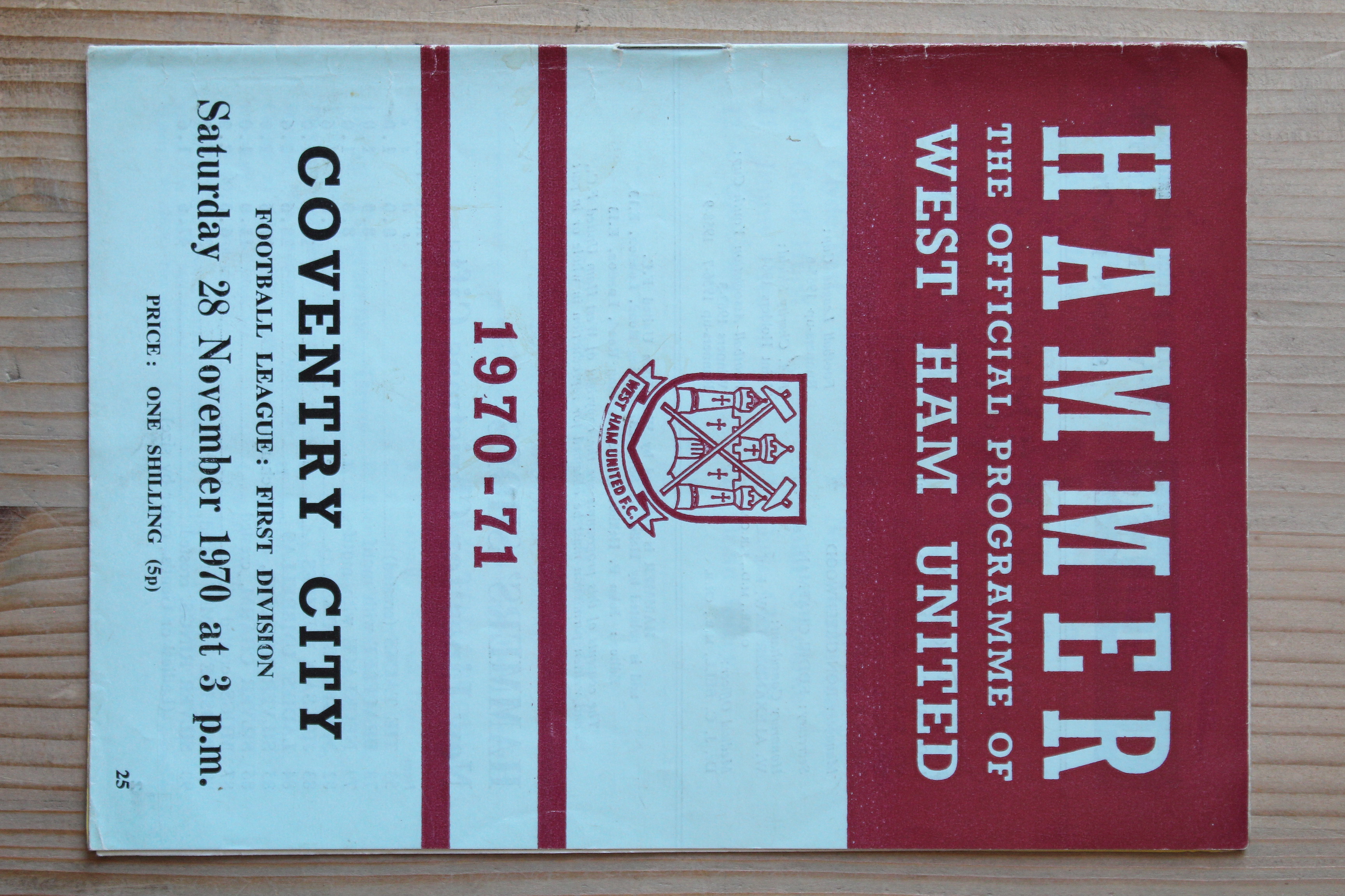 West Ham United FC v Coventry City FC