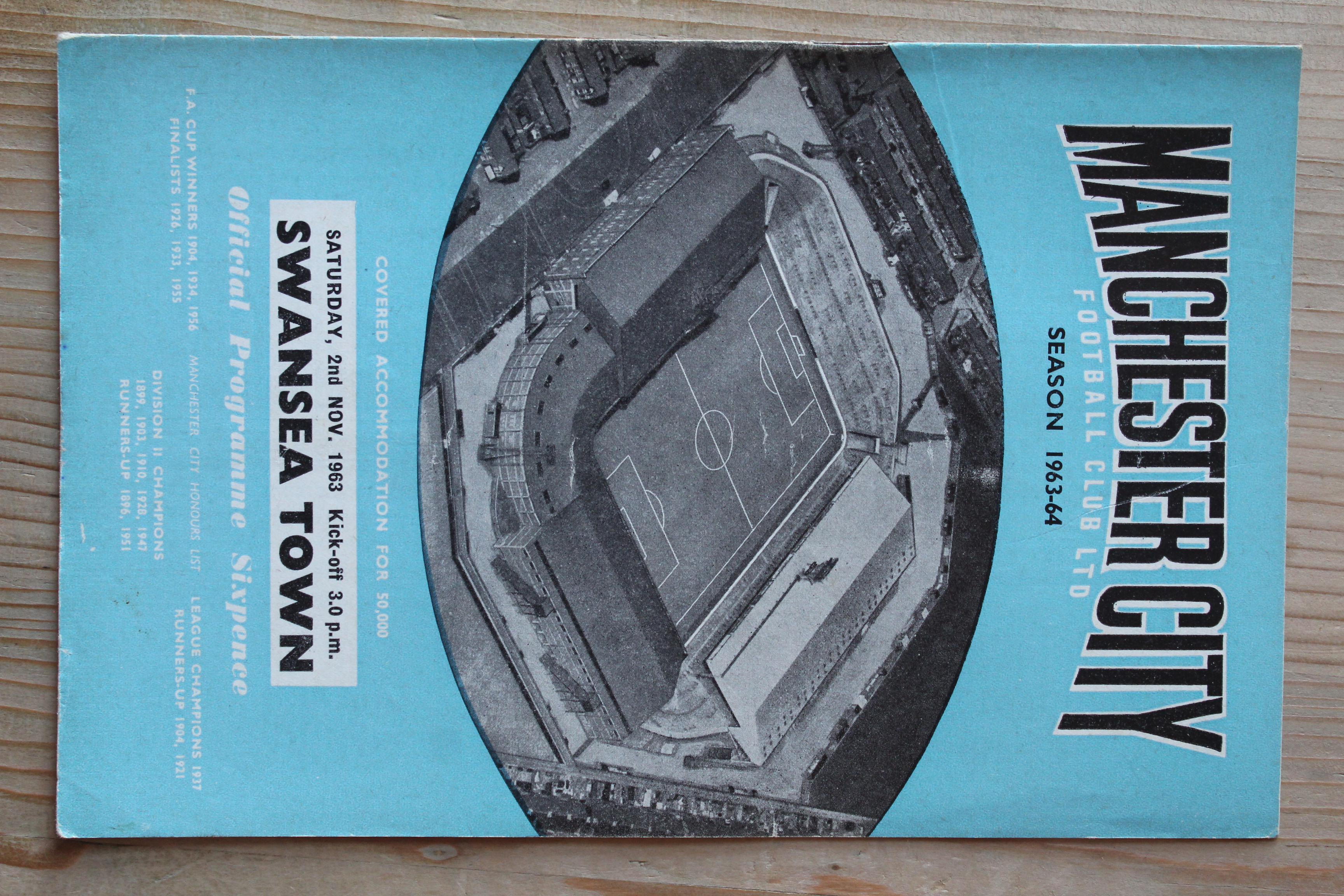 Manchester City FC v Swansea Town
