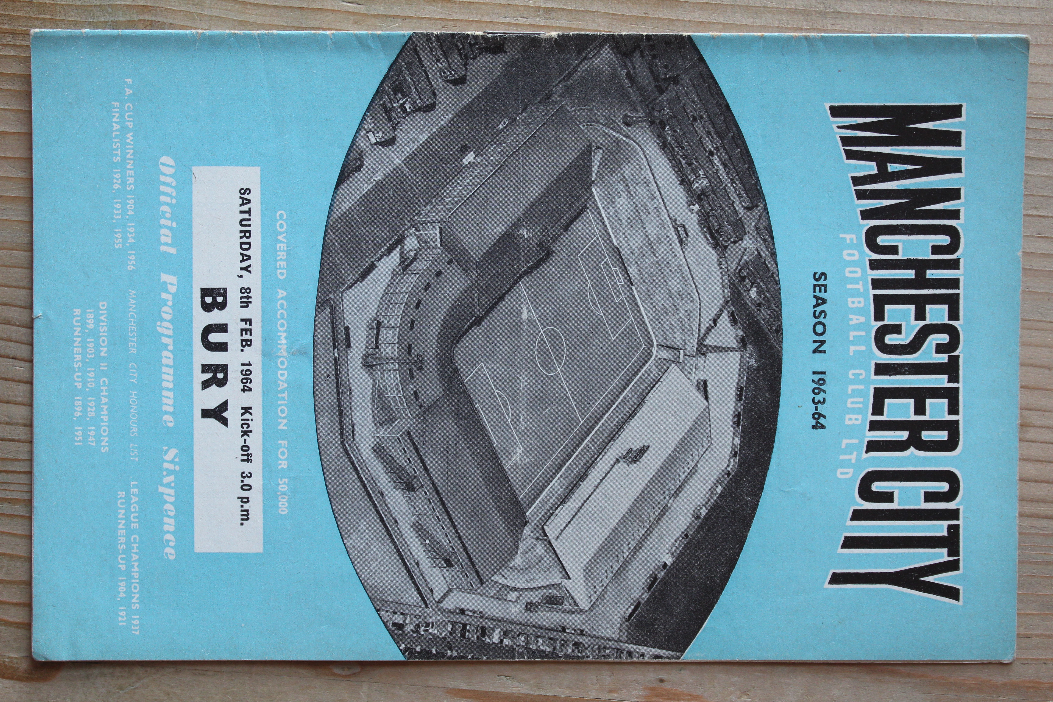 Manchester City FC v Bury FC