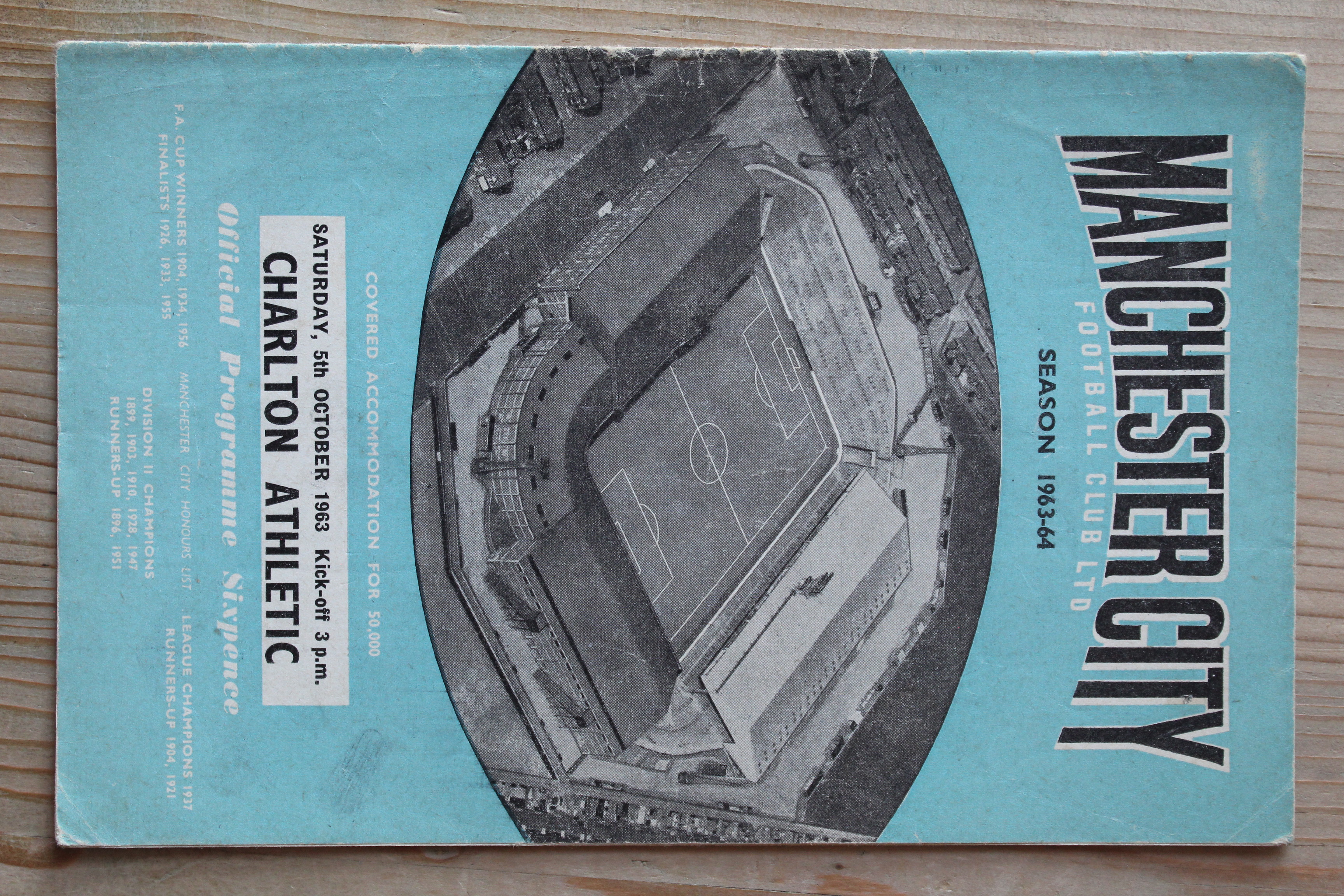 Manchester City FC v Charlton Athletic FC