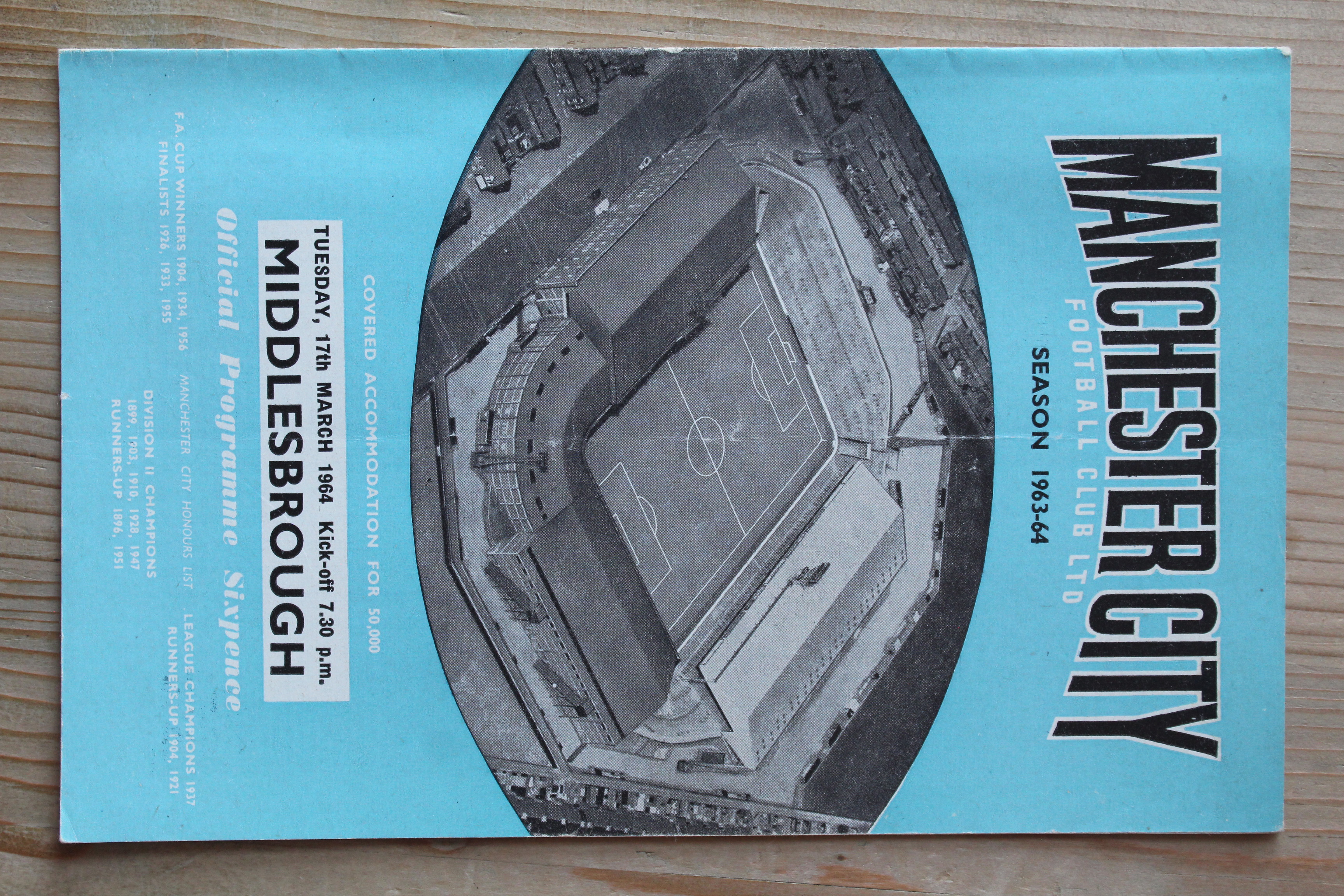 Manchester City FC v Middlesbrough FC