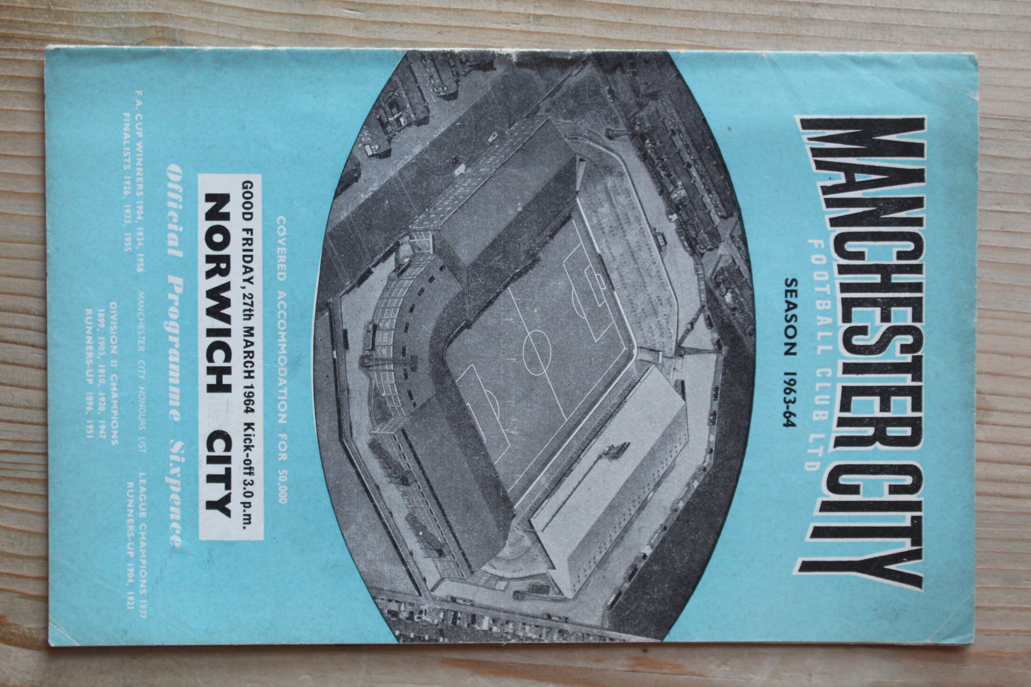 Manchester City FC v Norwich City FC