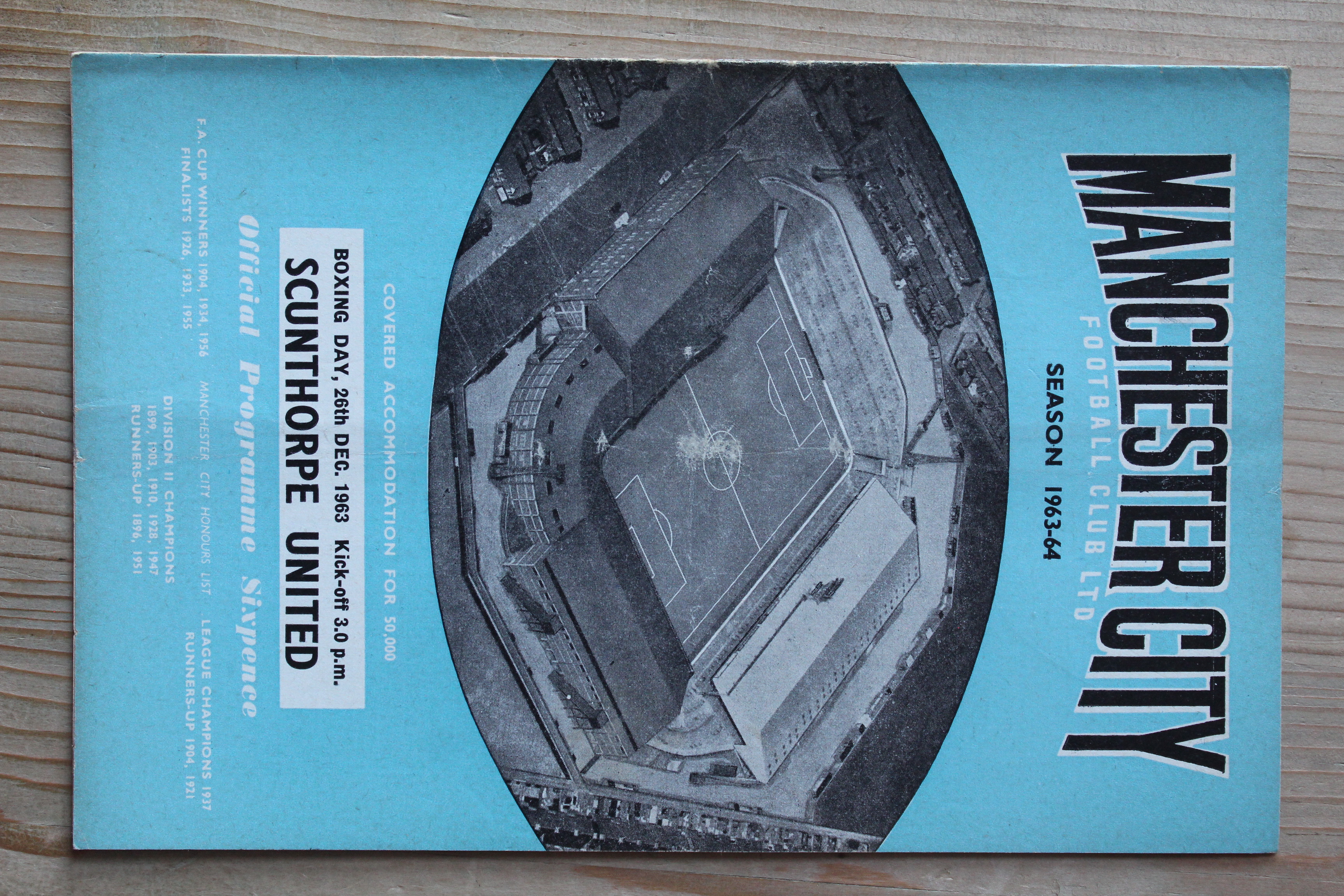 Manchester City FC v Scunthorpe United FC