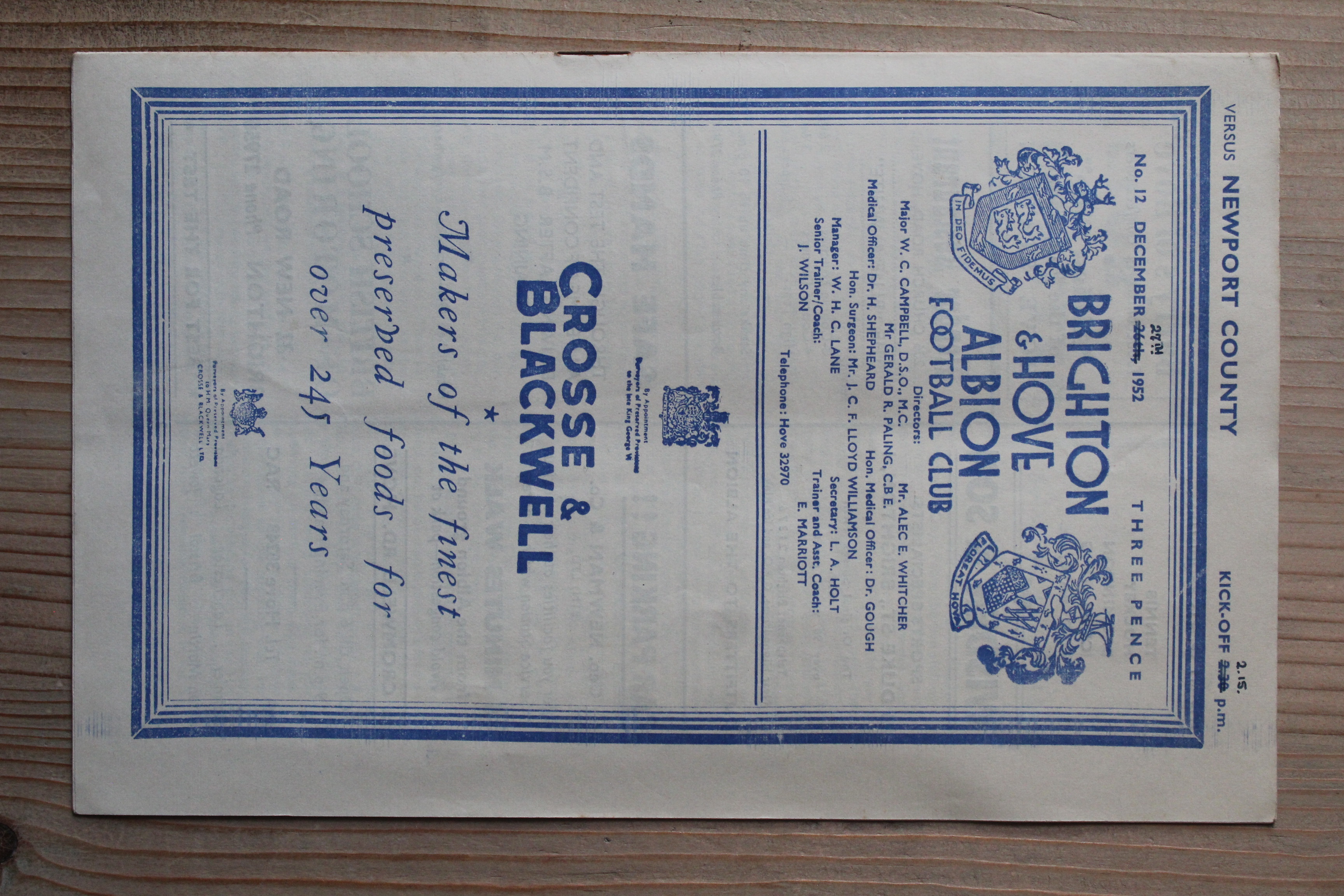 Brighton & Hove Albion FC v Newport County