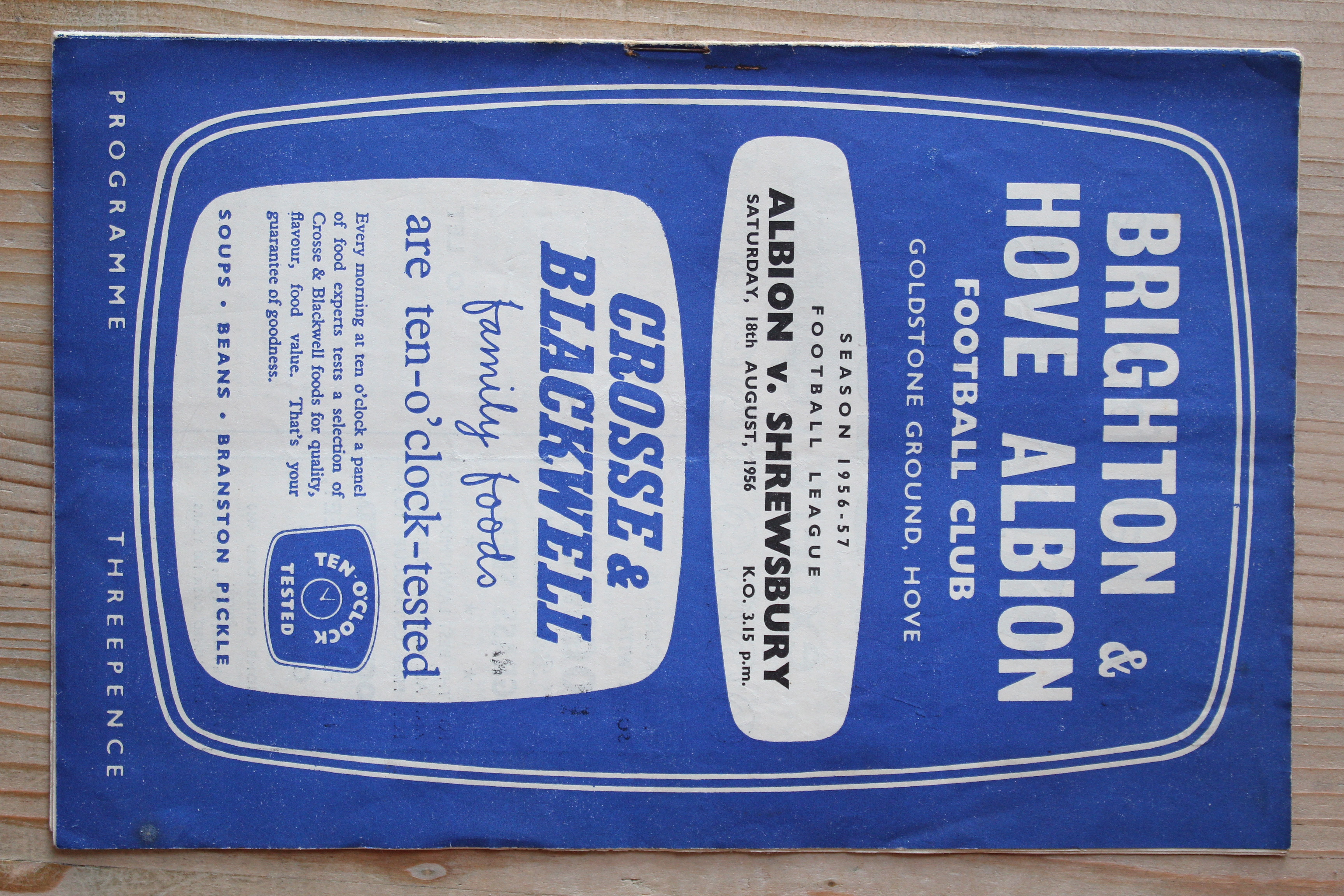 Brighton & Hove Albion FC v Shrewsbury Town FC
