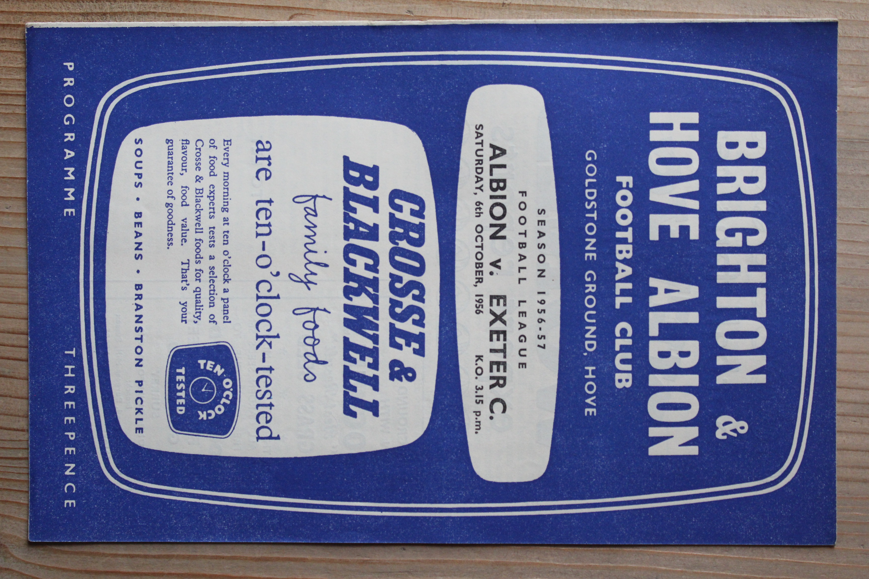 Brighton & Hove Albion FC v Exeter City FC