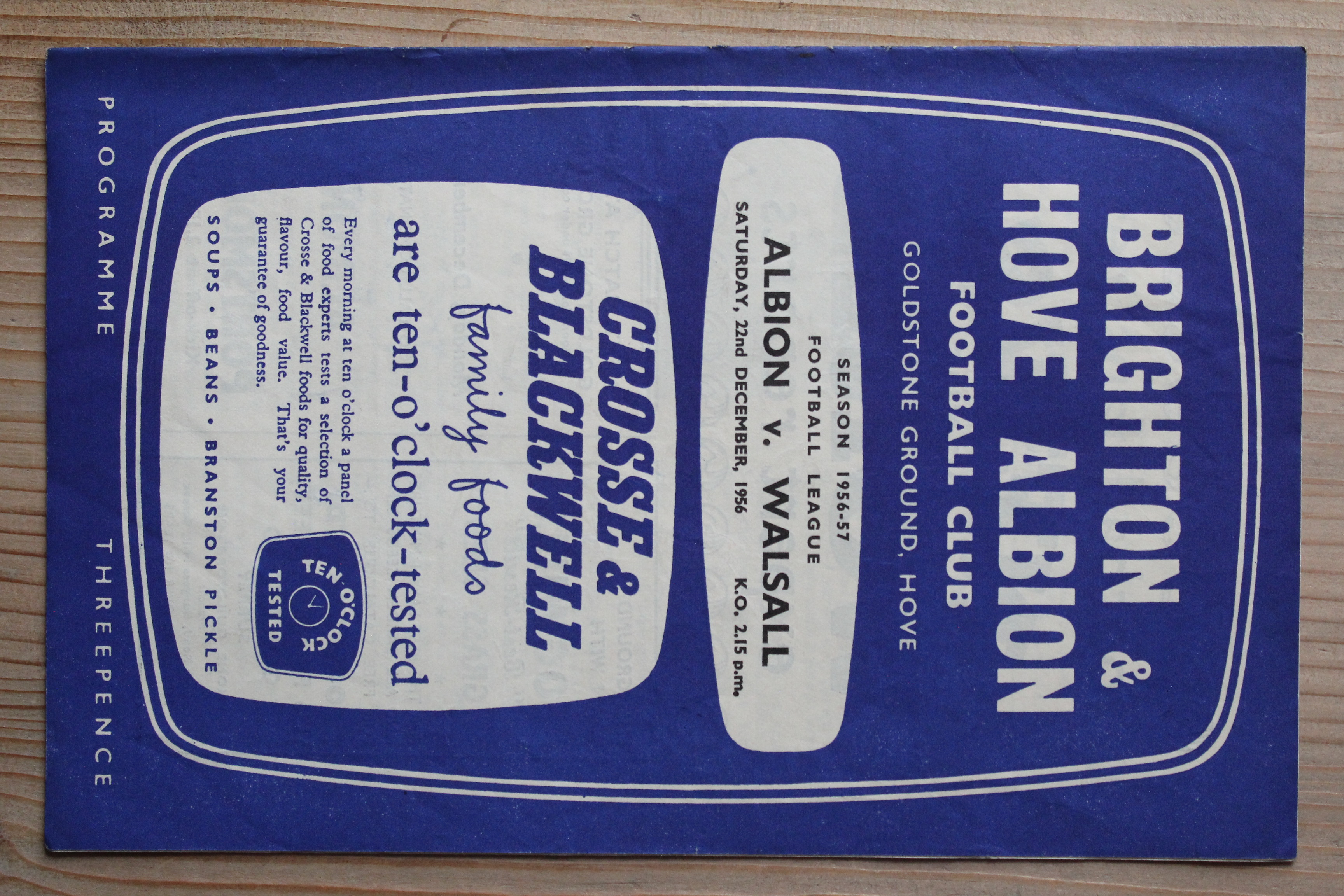 Brighton & Hove Albion FC v Walsall FC