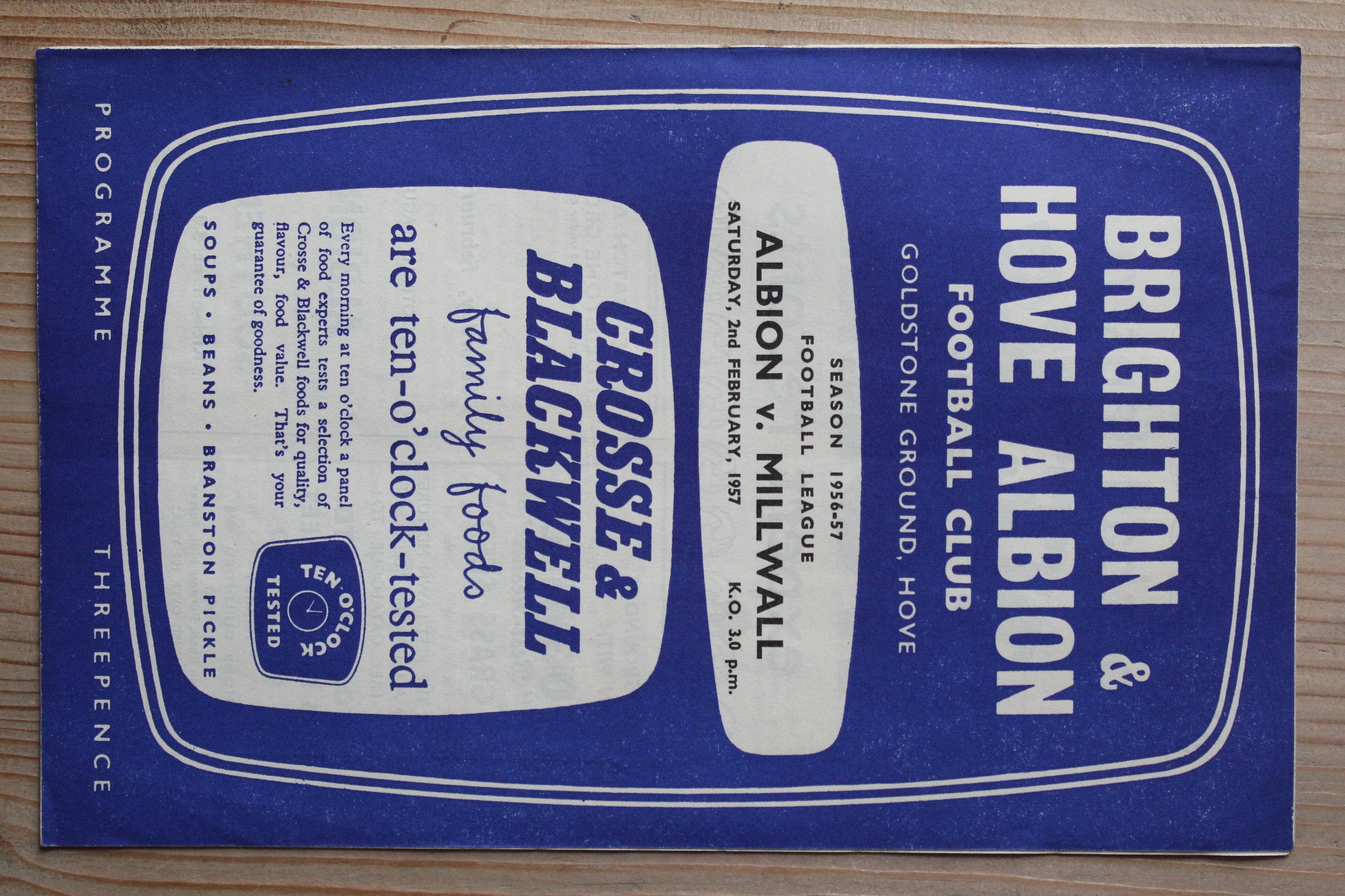 Brighton & Hove Albion FC v Millwall FC