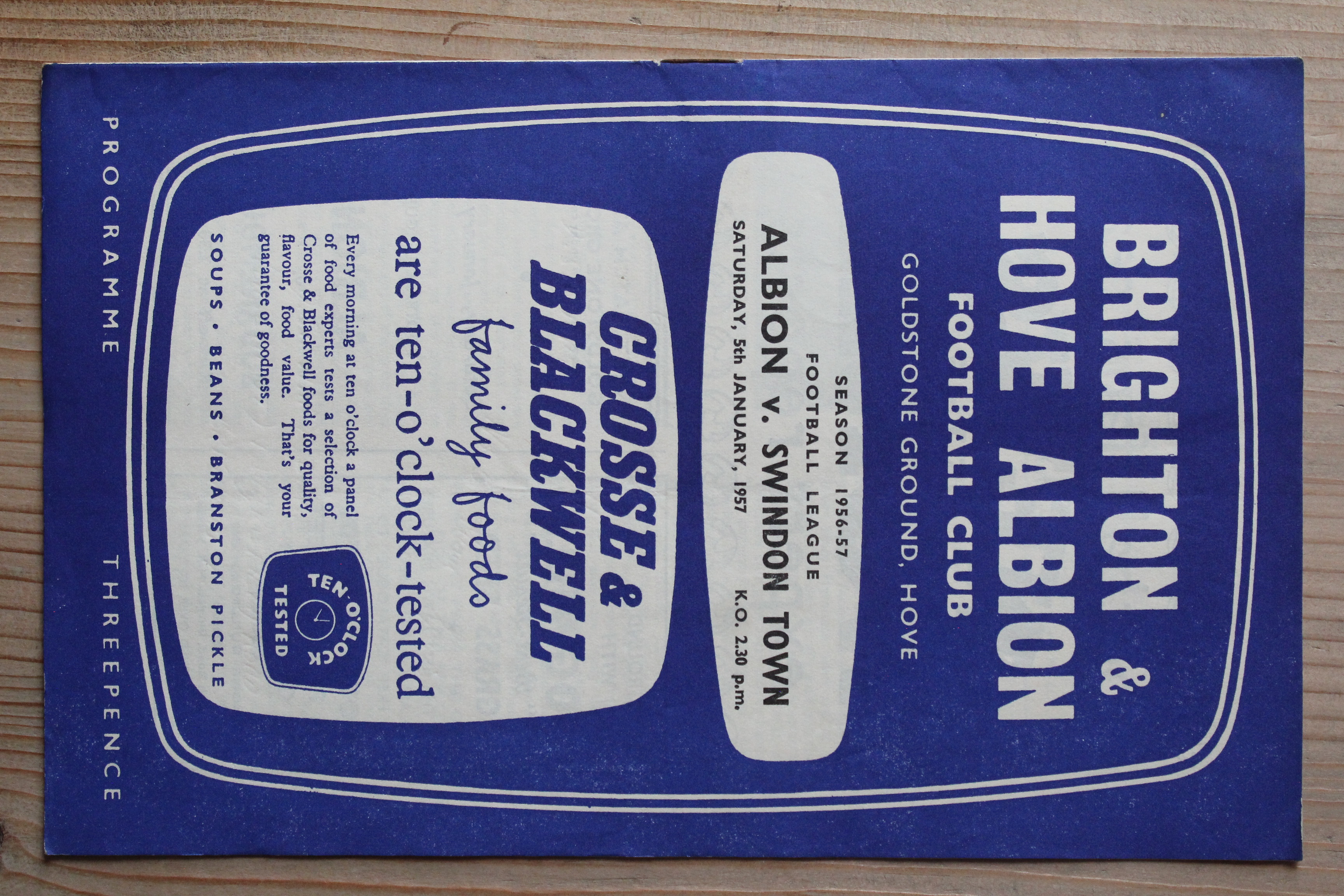 Brighton & Hove Albion FC v Swindon Town FC