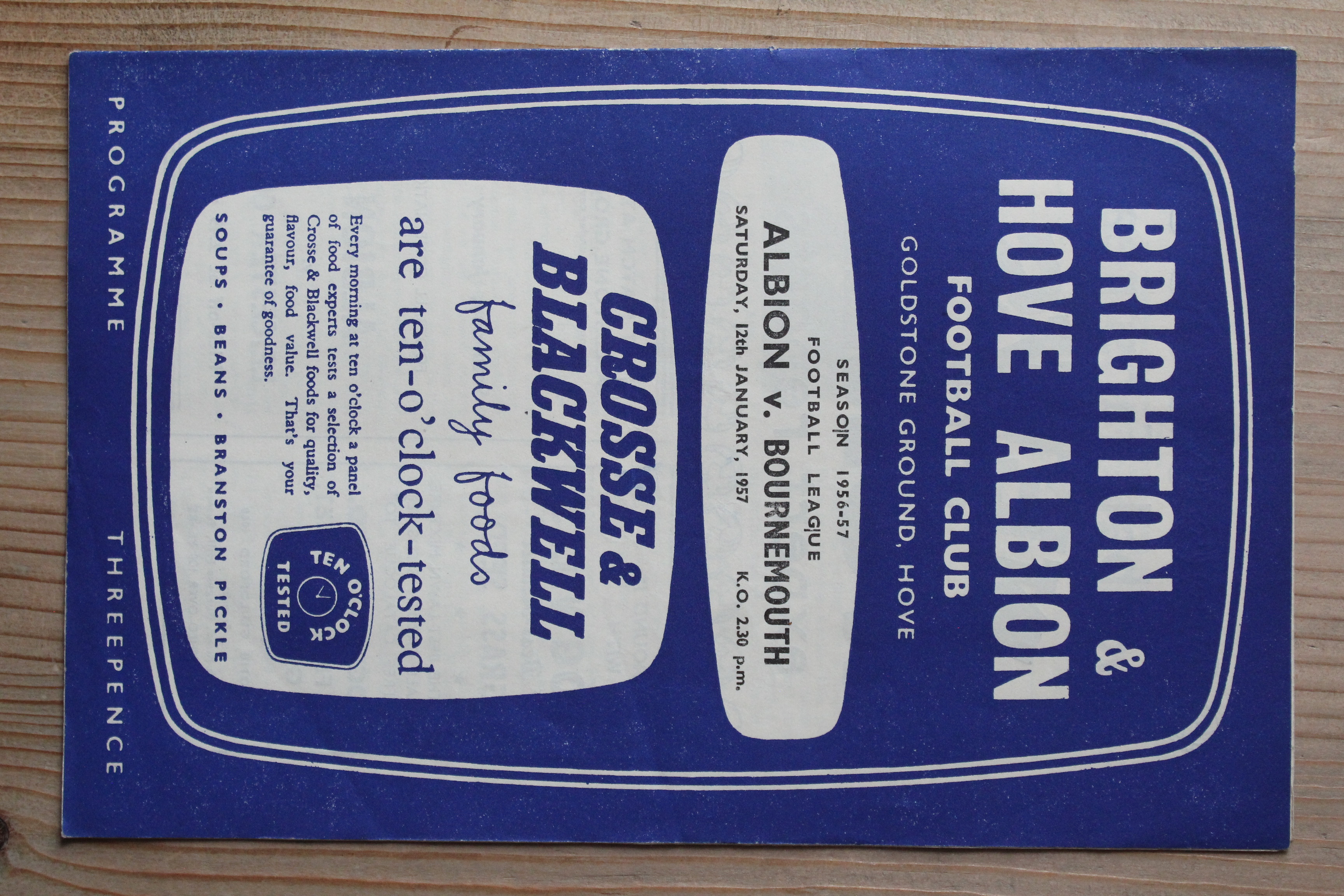 Brighton & Hove Albion FC v Bournemouth & Boscombe