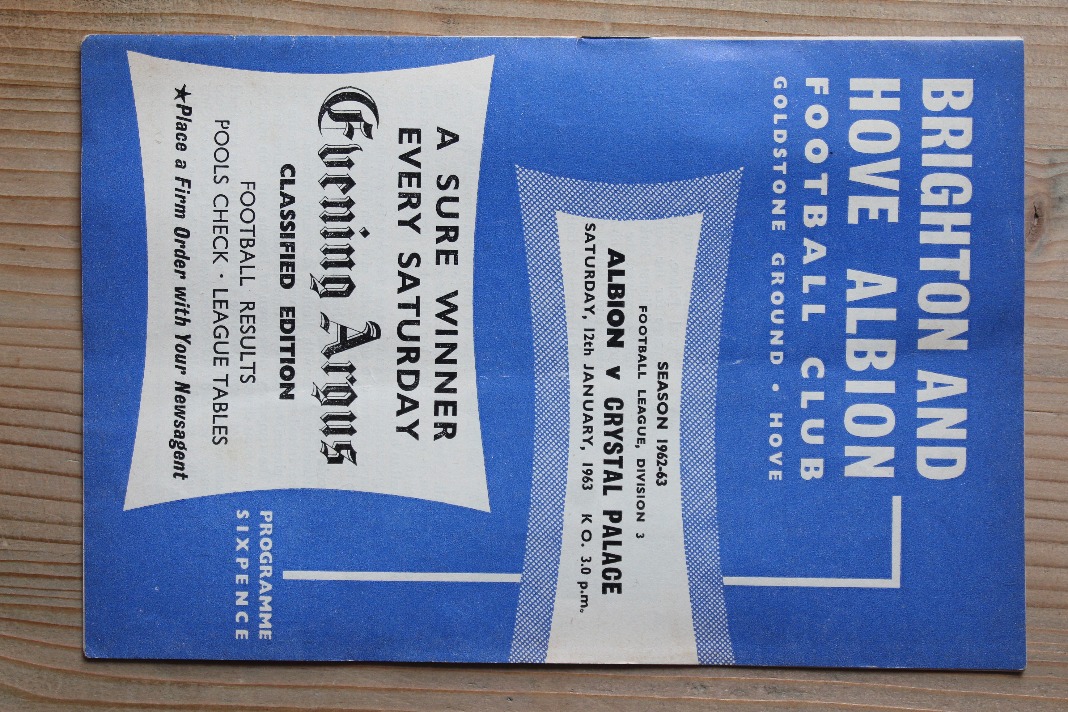 Brighton & Hove Albion FC v Crystal Palace FC