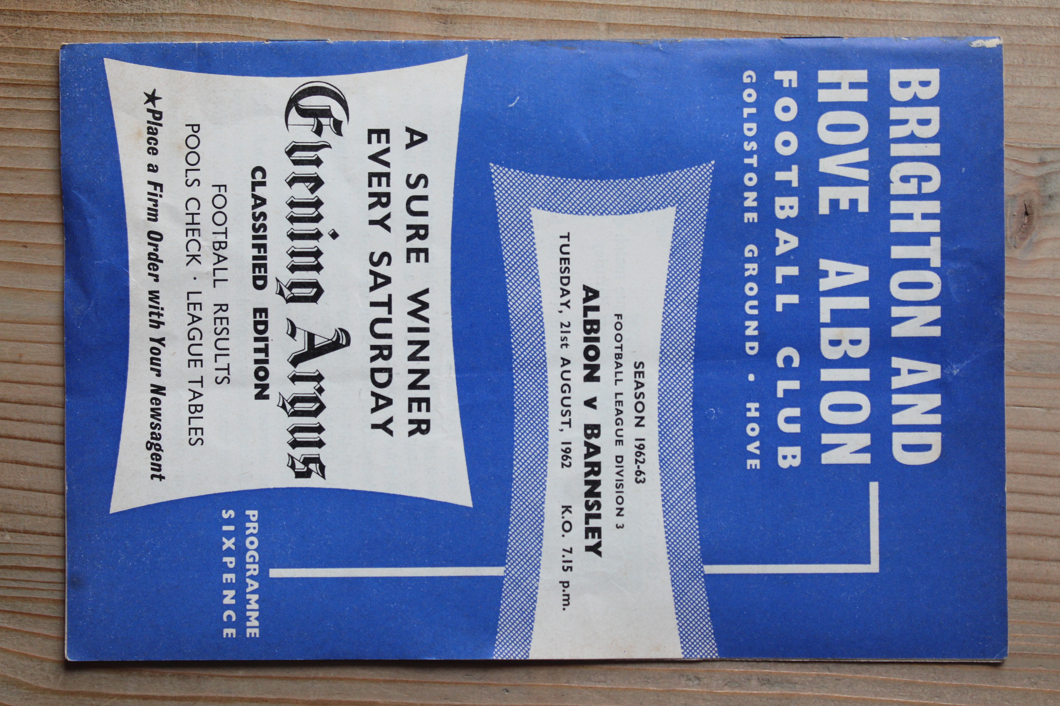 Brighton & Hove Albion FC v Barnsley FC