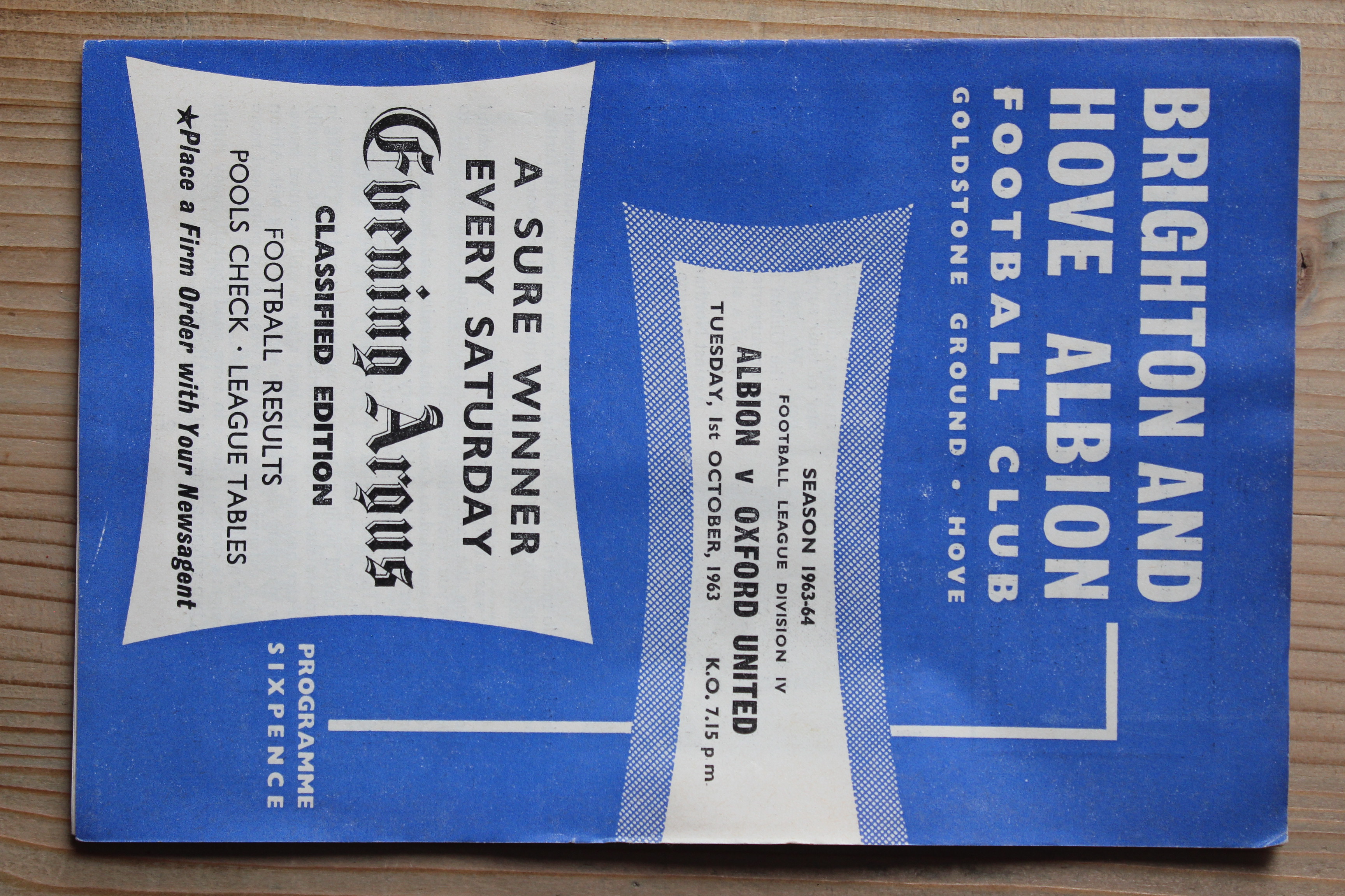 Brighton & Hove Albion FC v Oxford United FC