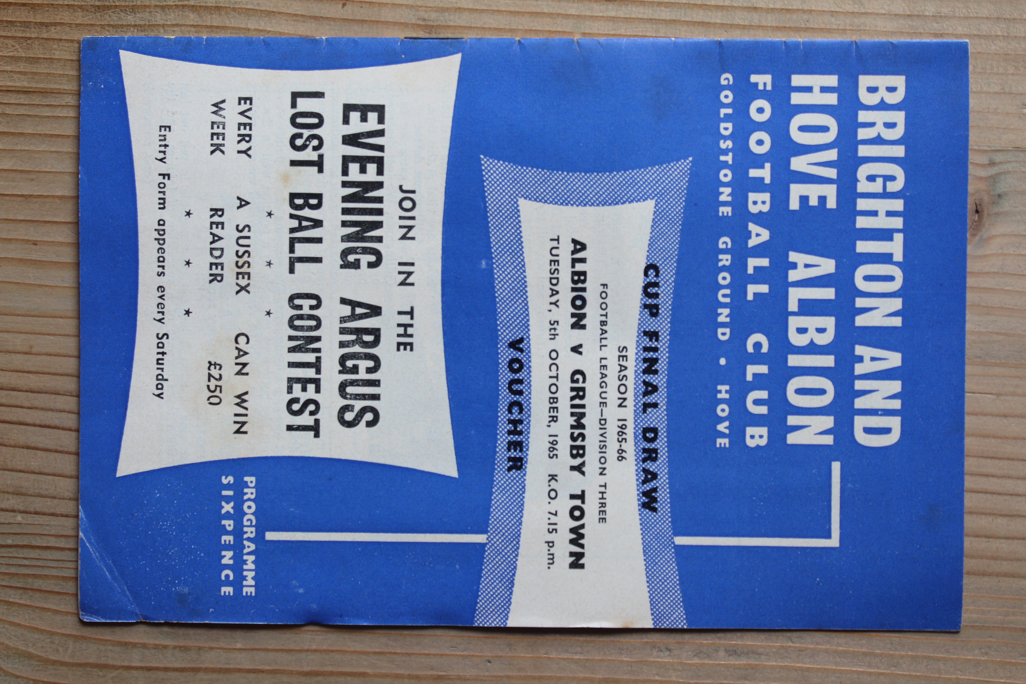 Brighton & Hove Albion FC v Grimsby Town FC