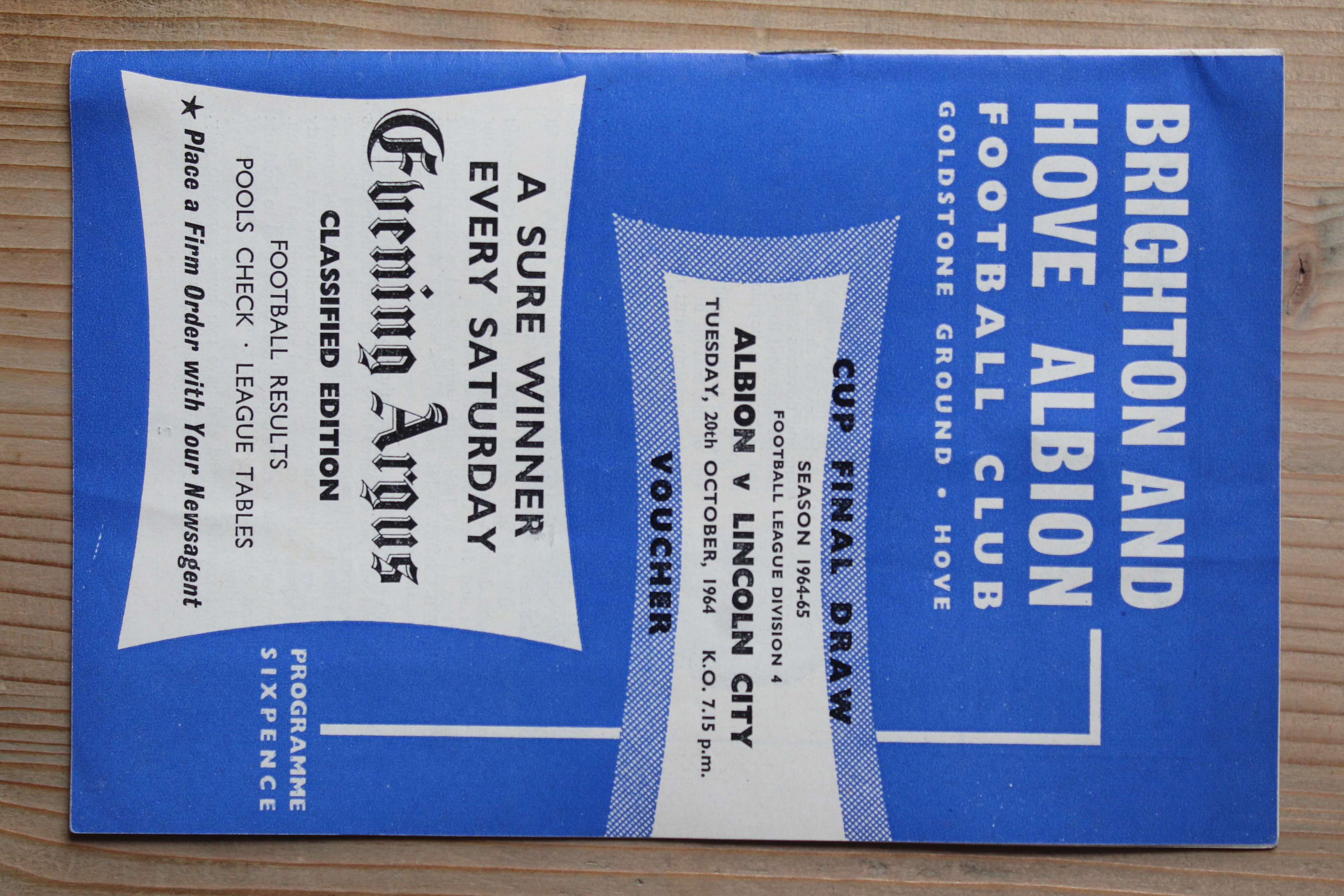Brighton & Hove Albion FC v Lincoln City FC