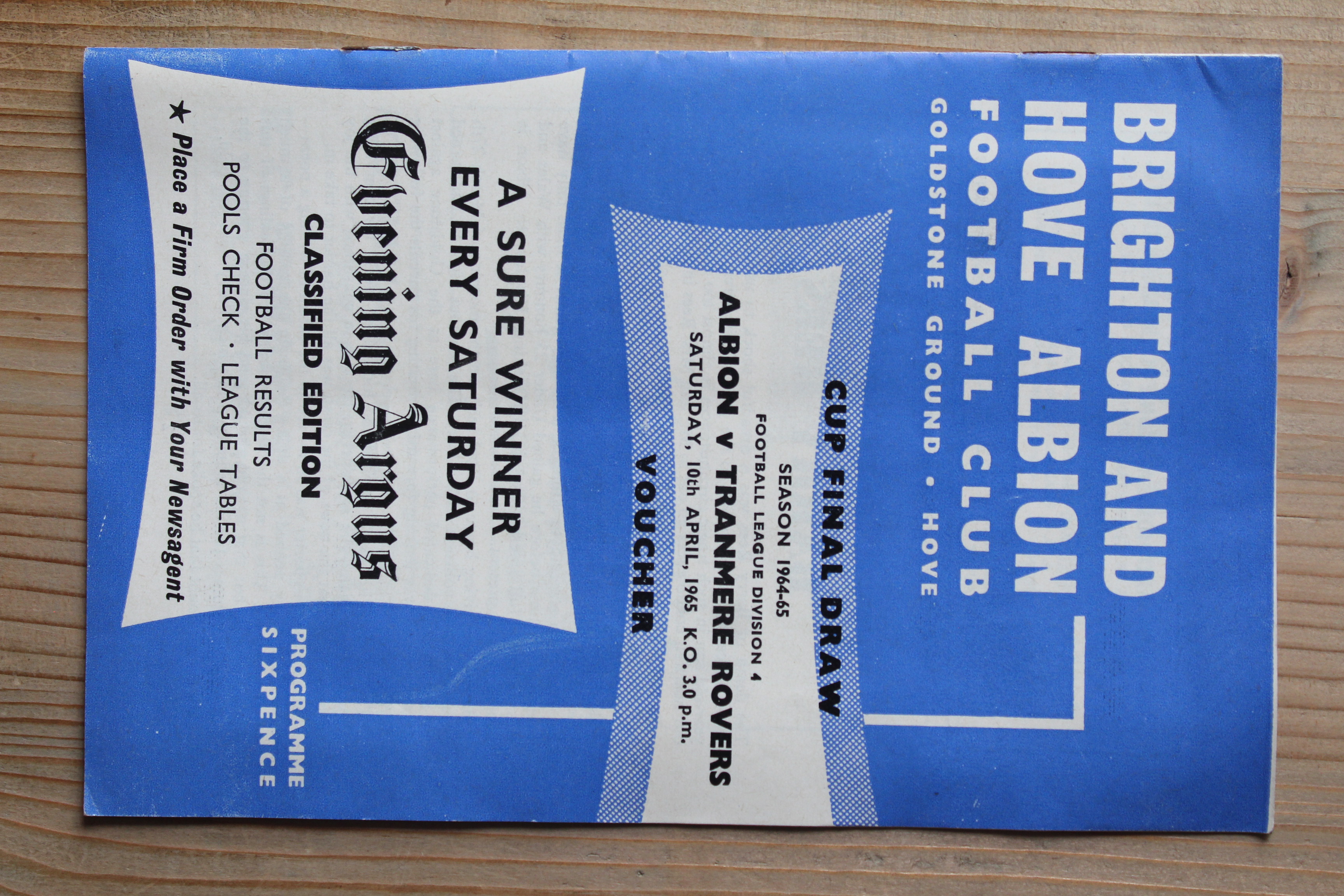 Brighton & Hove Albion FC v Tranmere Rovers FC