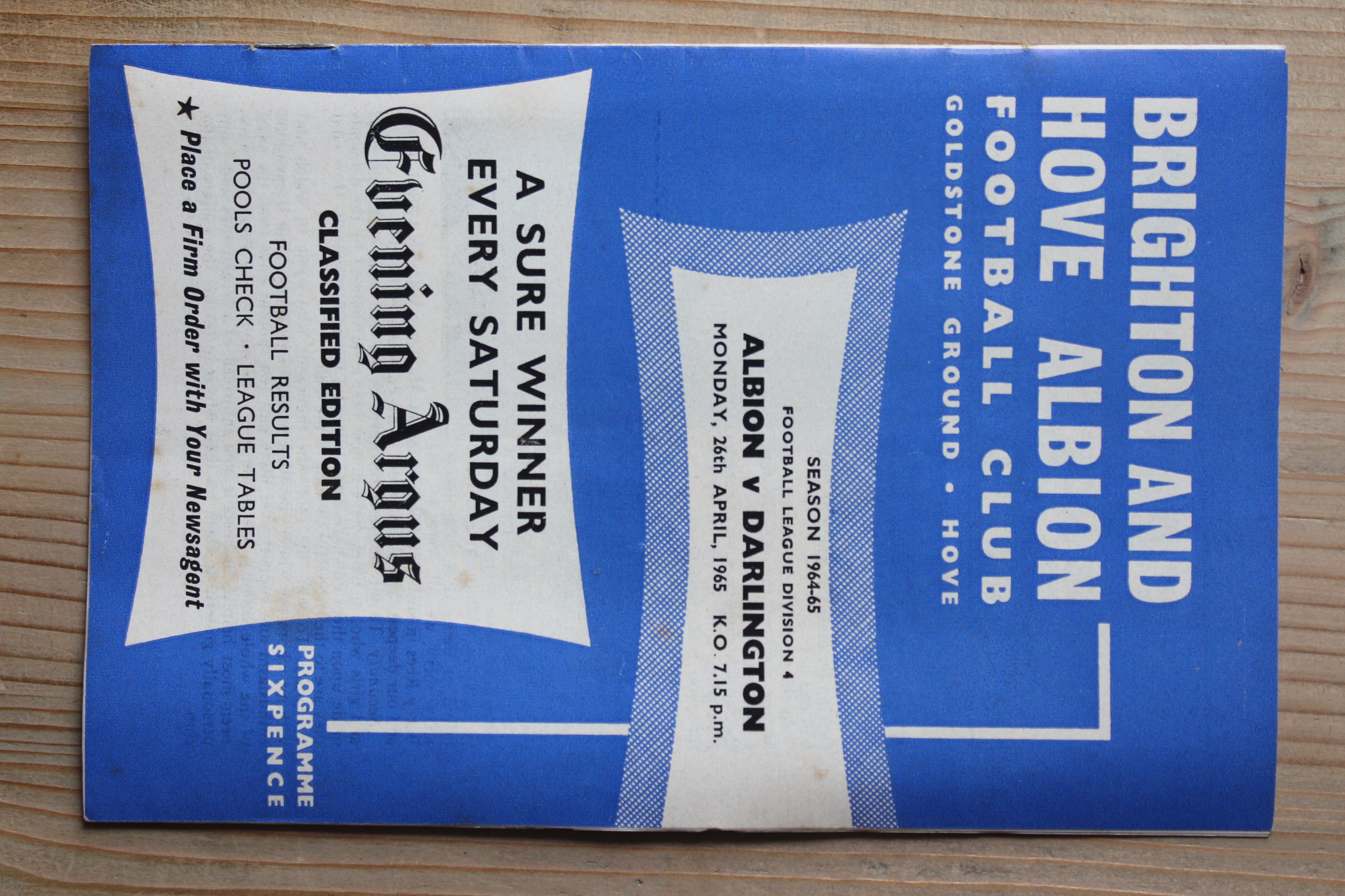 Brighton & Hove Albion FC v Darlington FC