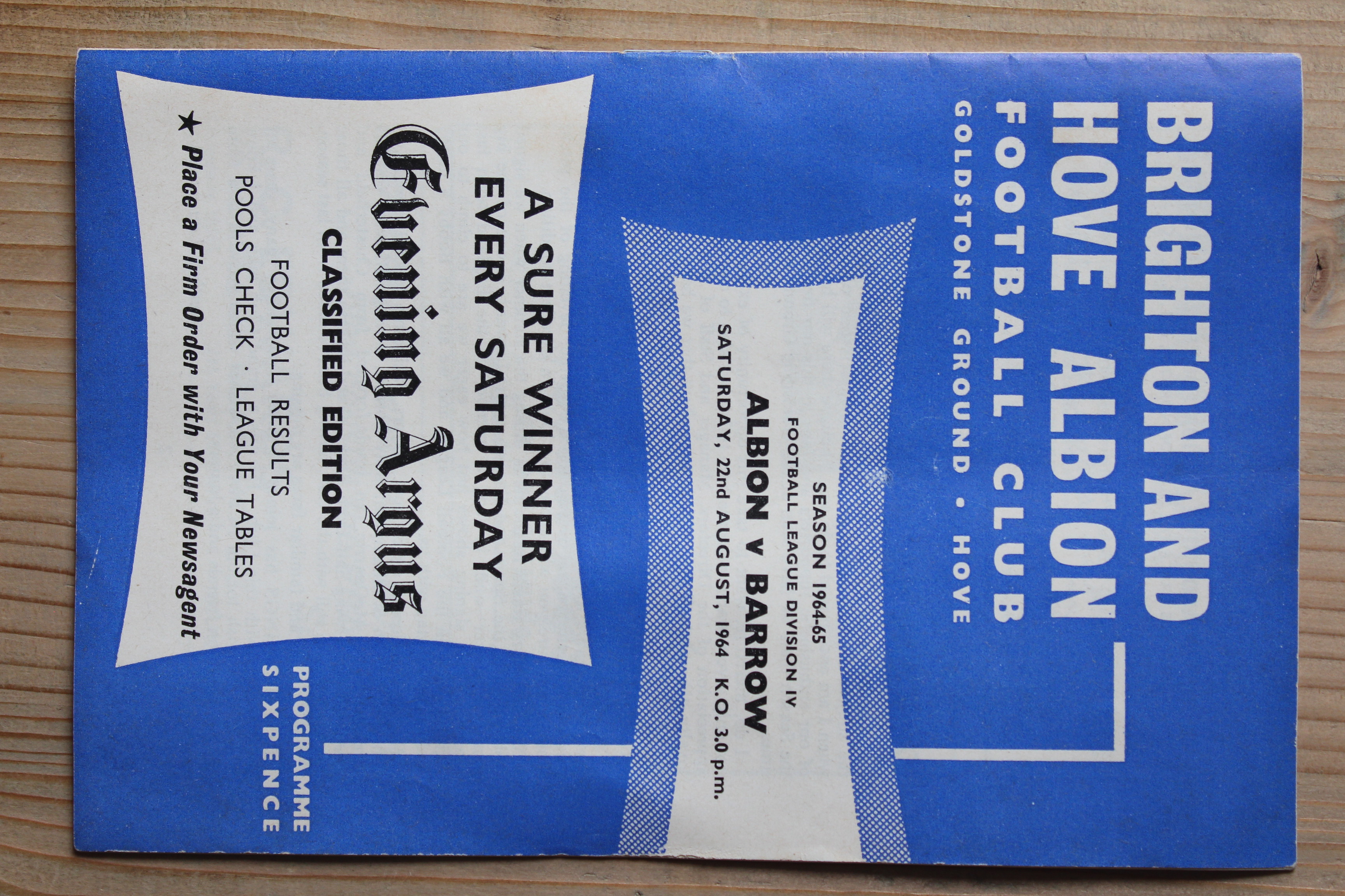 Brighton & Hove Albion FC v Barrow