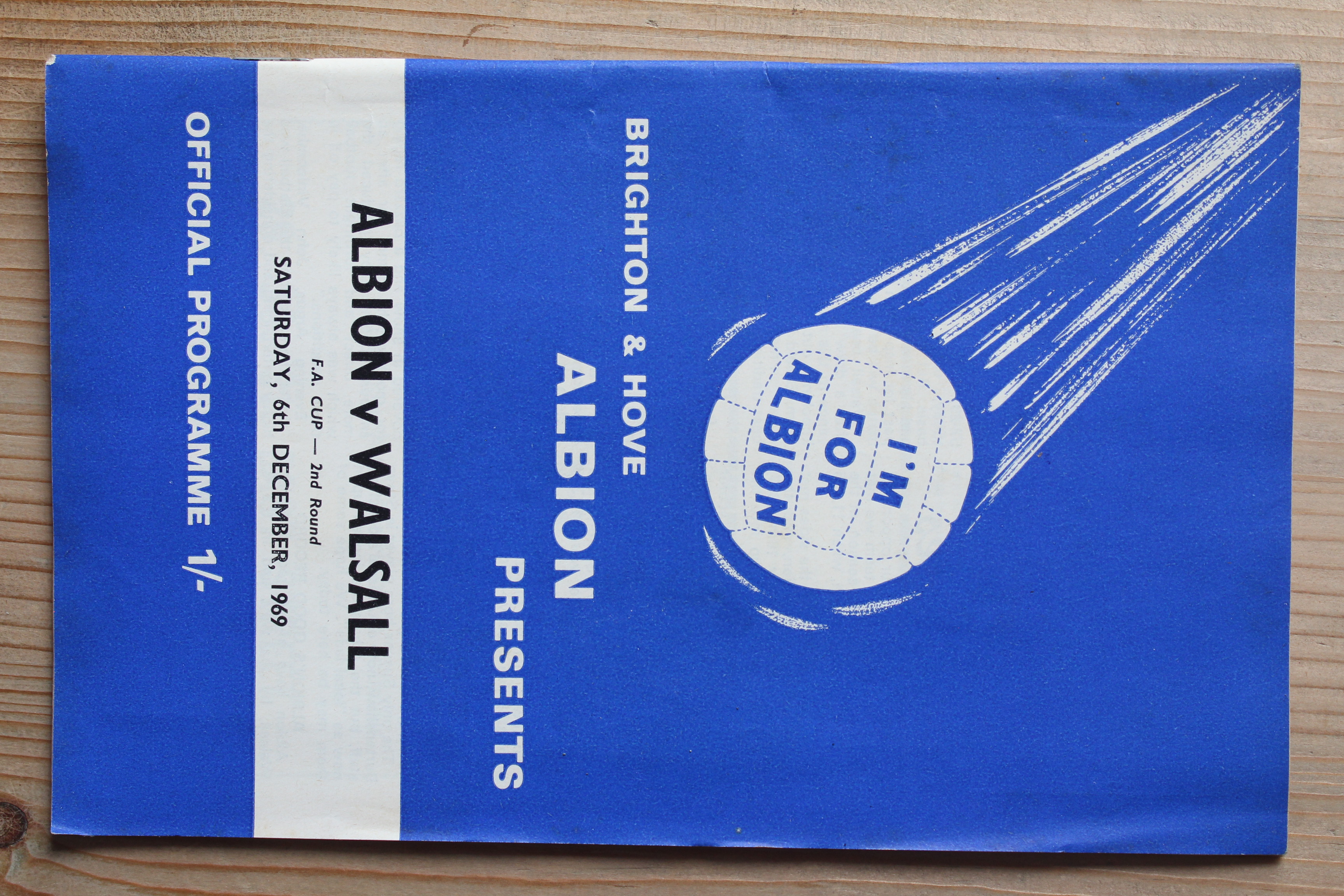 Brighton & Hove Albion FC v Walsall FC