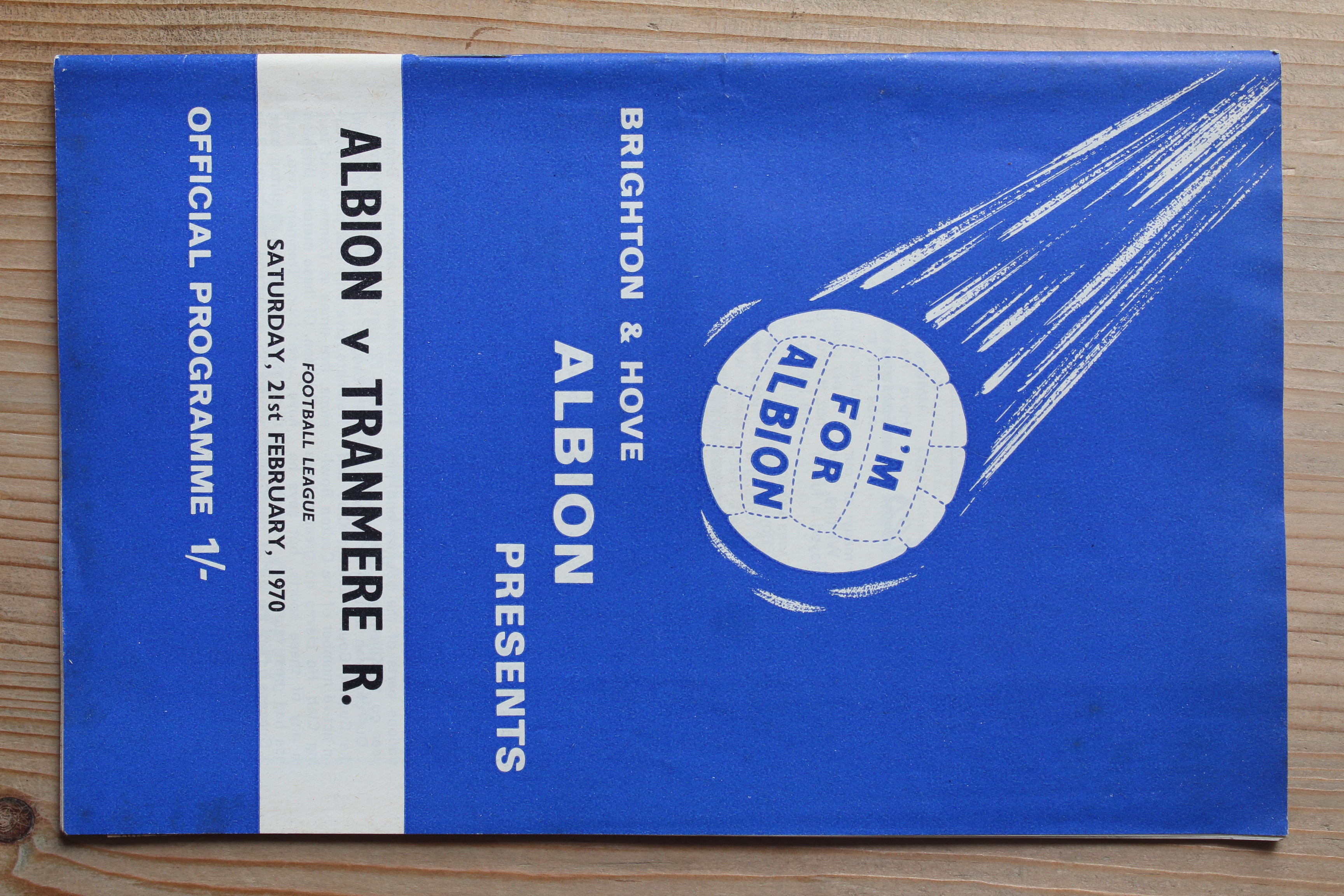 Brighton & Hove Albion FC v Tranmere Rovers FC