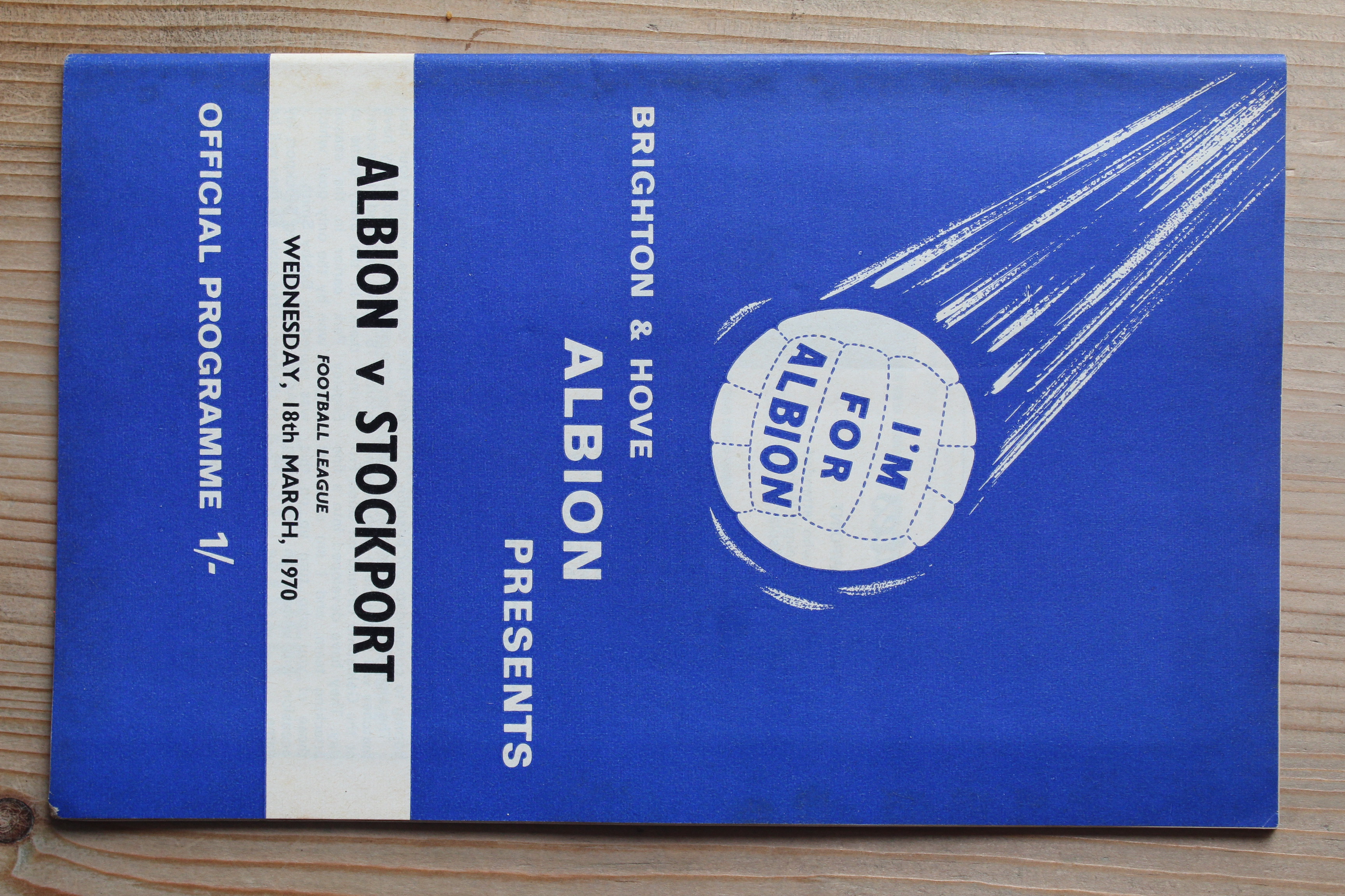 Brighton & Hove Albion FC v Stockport County FC