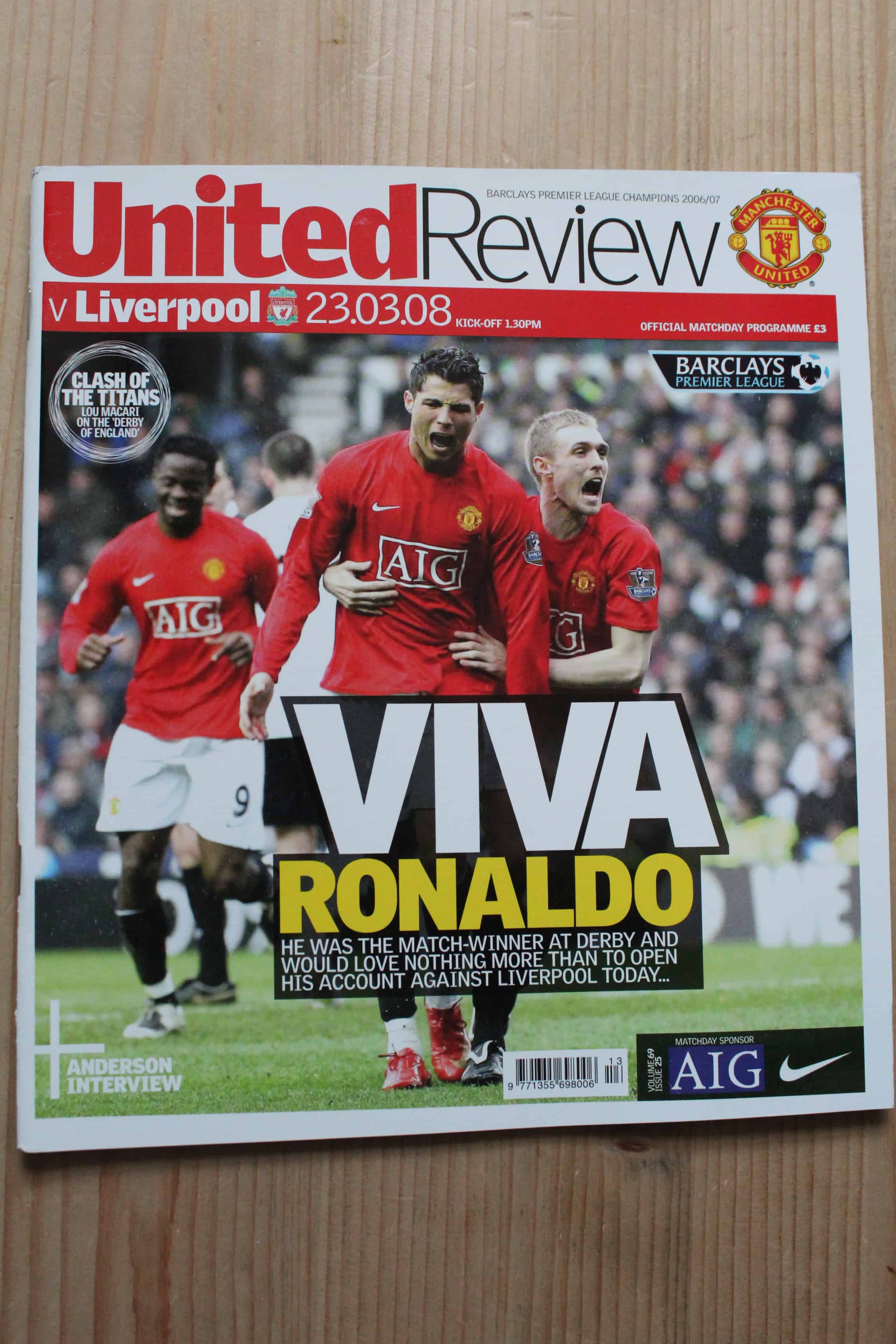 Manchester United FC v Liverpool FC