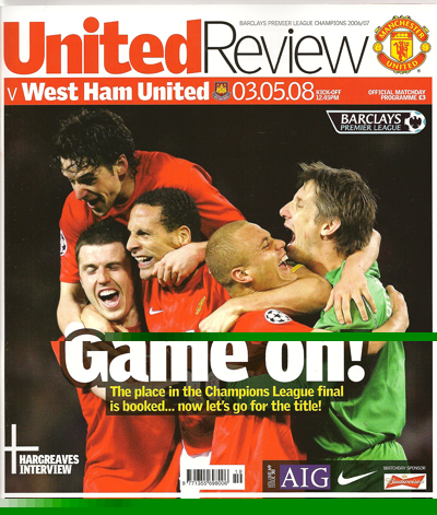 Manchester United FC v West Ham United FC