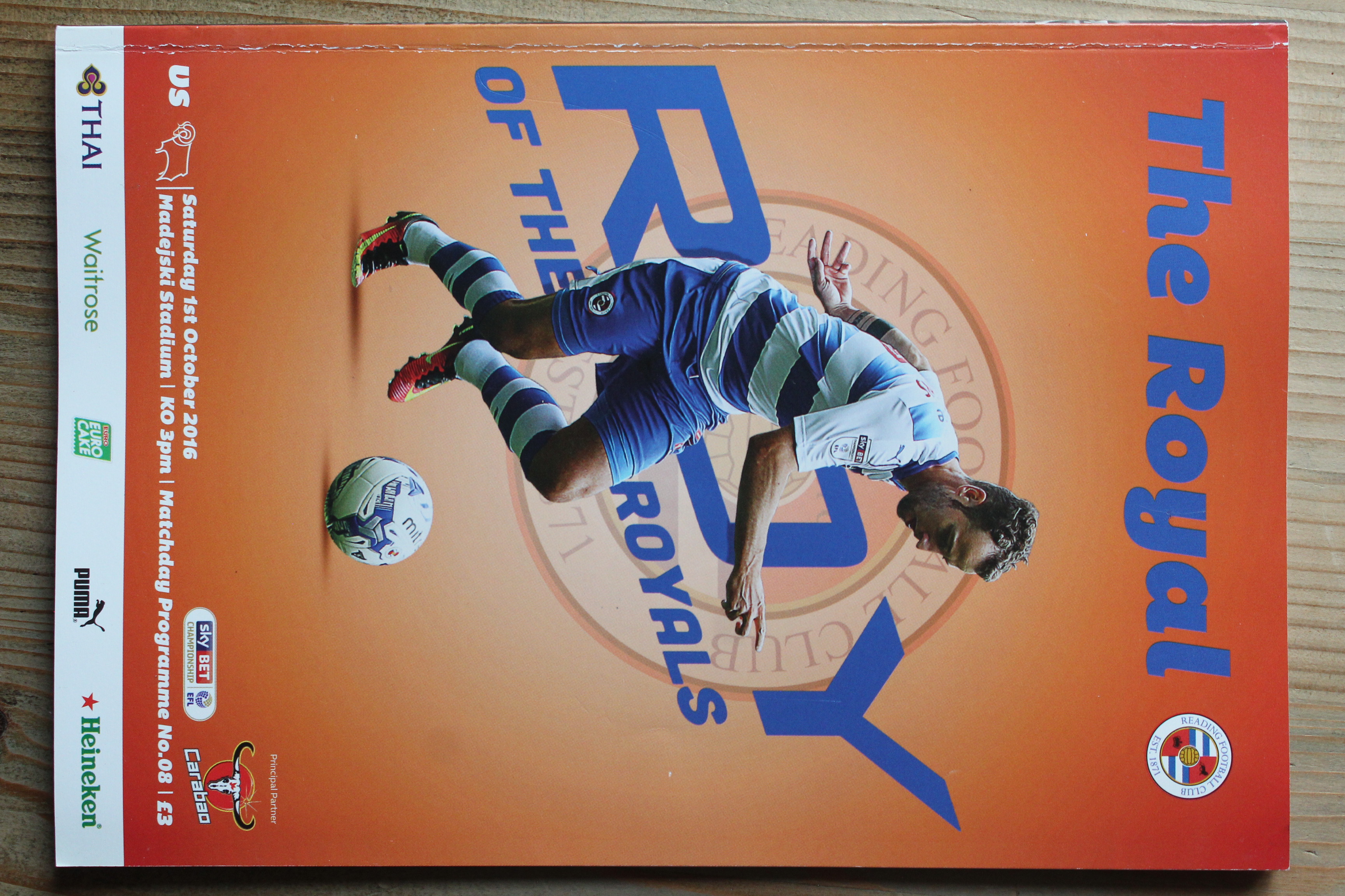 Reading FC v Derby County FC