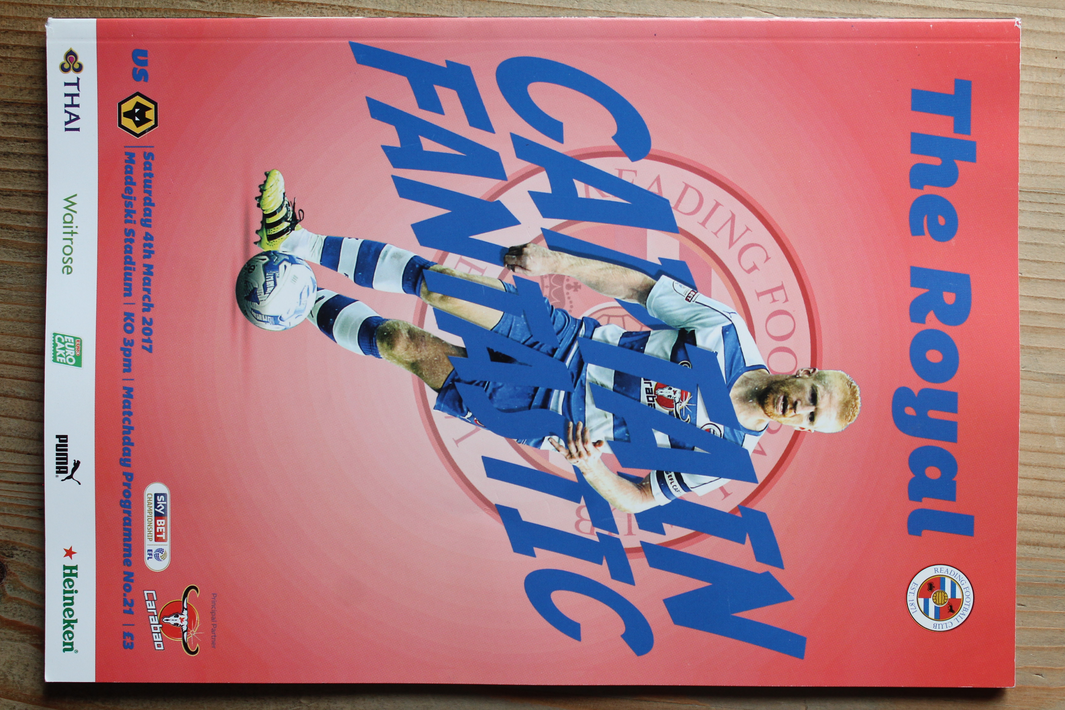 Reading FC v Wolverhampton Wanderers FC