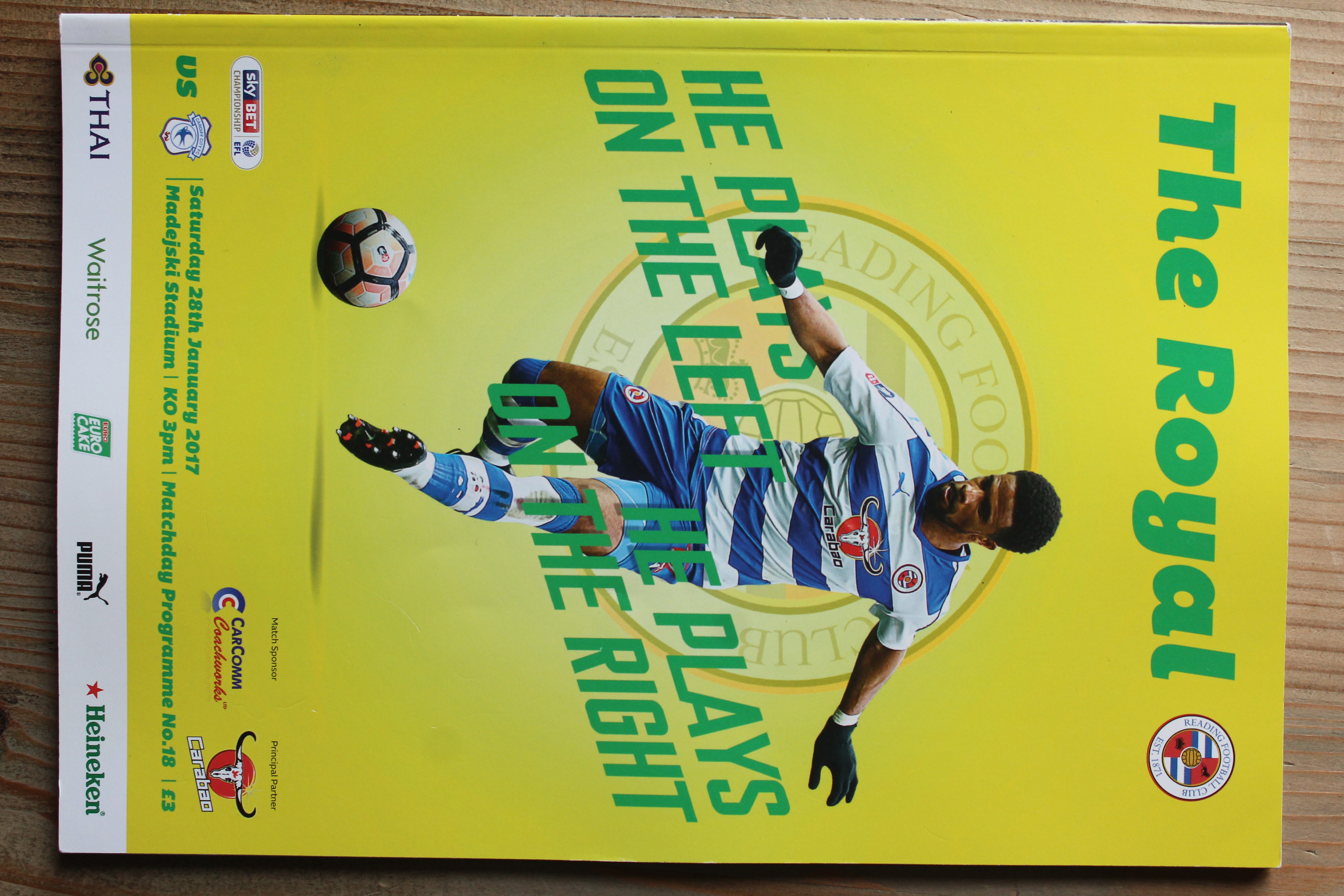 Reading FC v Cardiff City FC