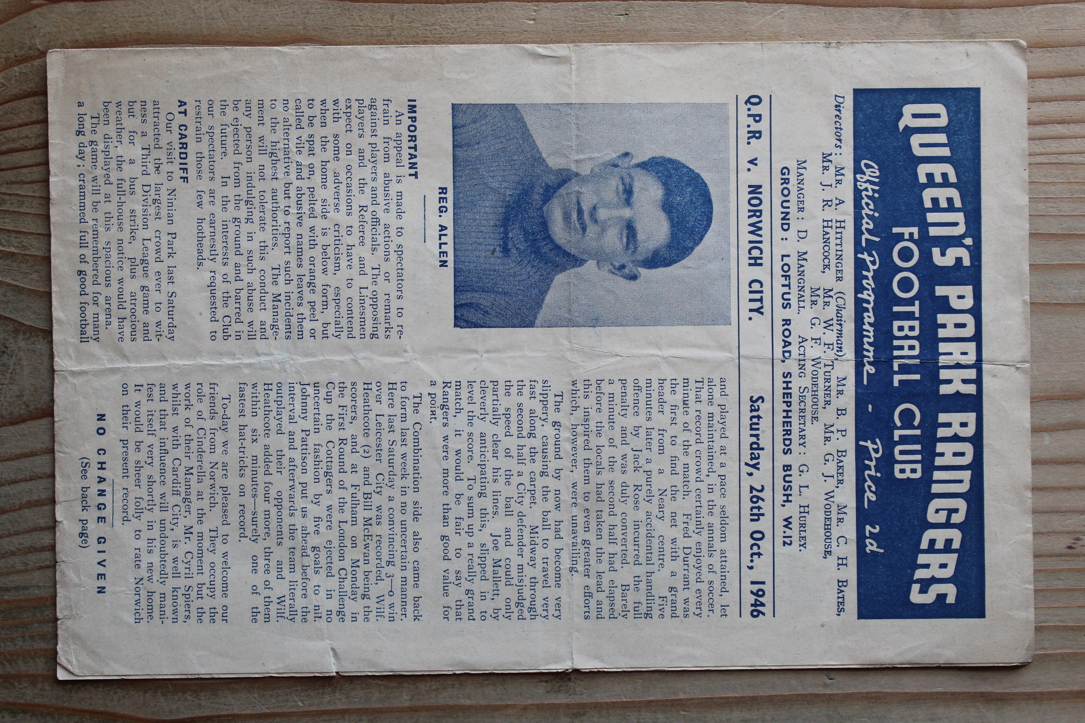 Queens Park Rangers FC v Norwich City FC