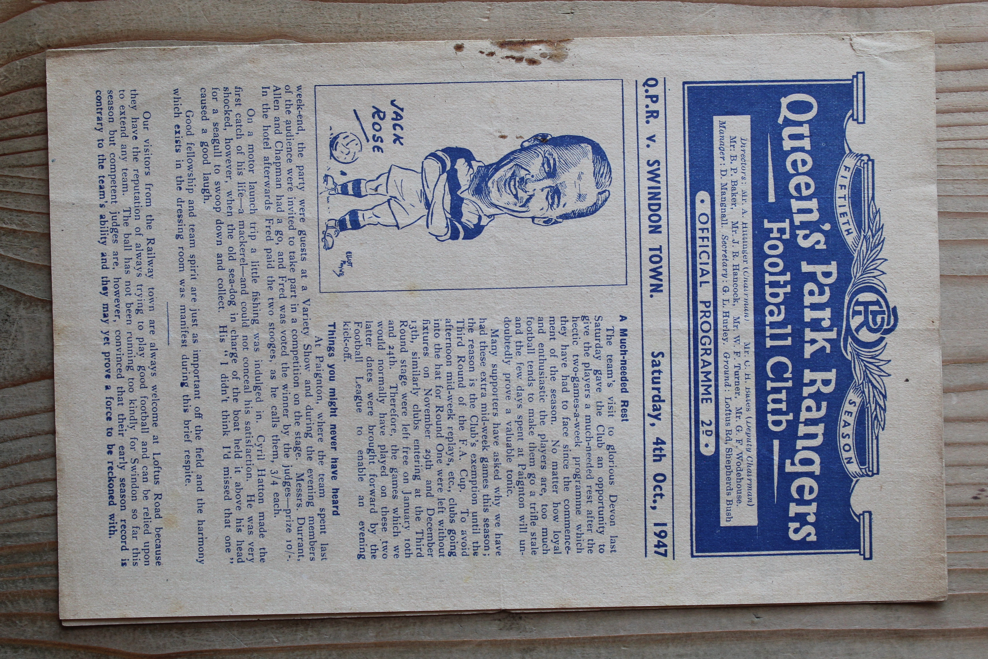 Queens Park Rangers FC v Swindon Town FC