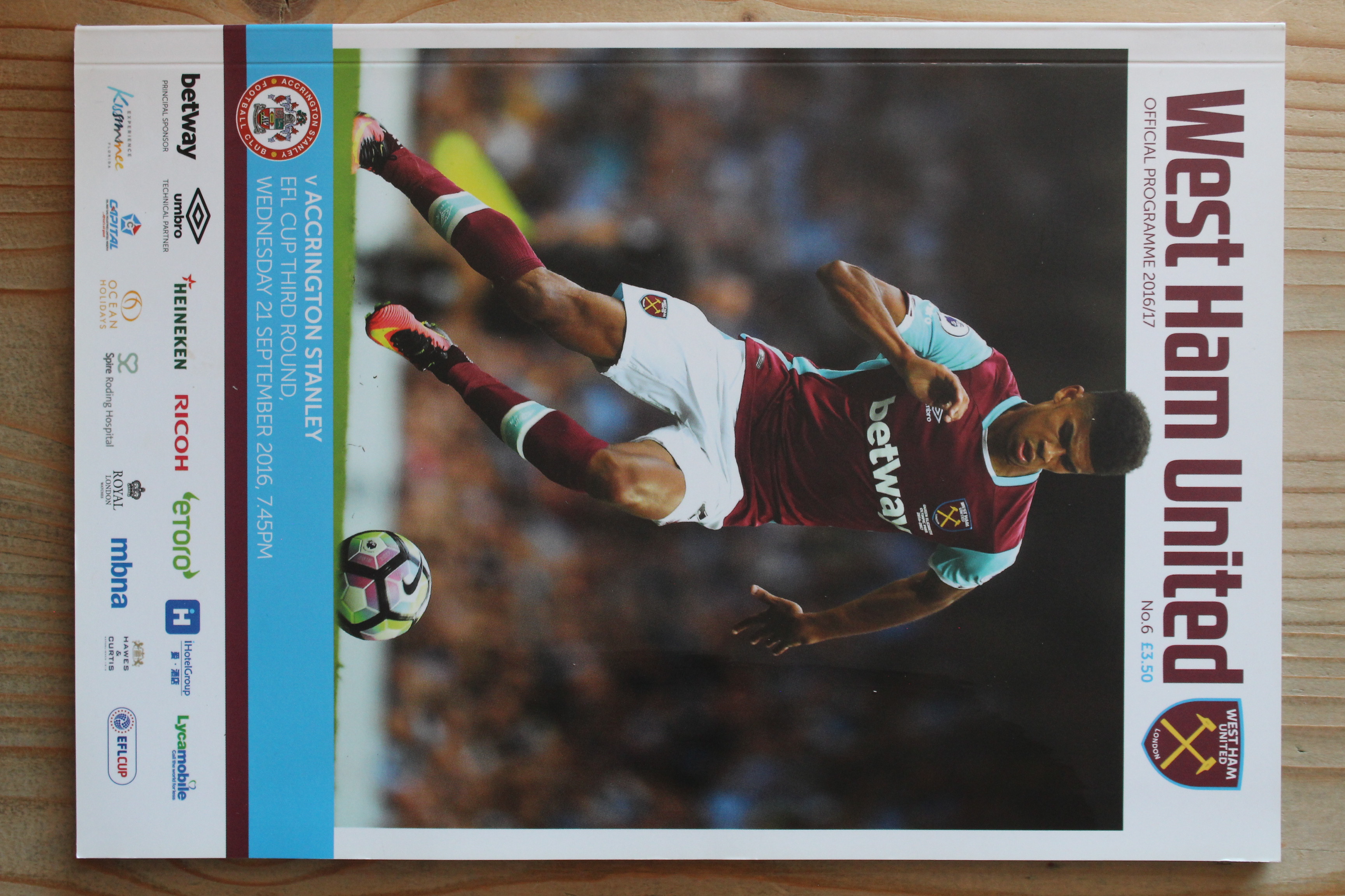 West Ham United FC v Accrington Stanley FC