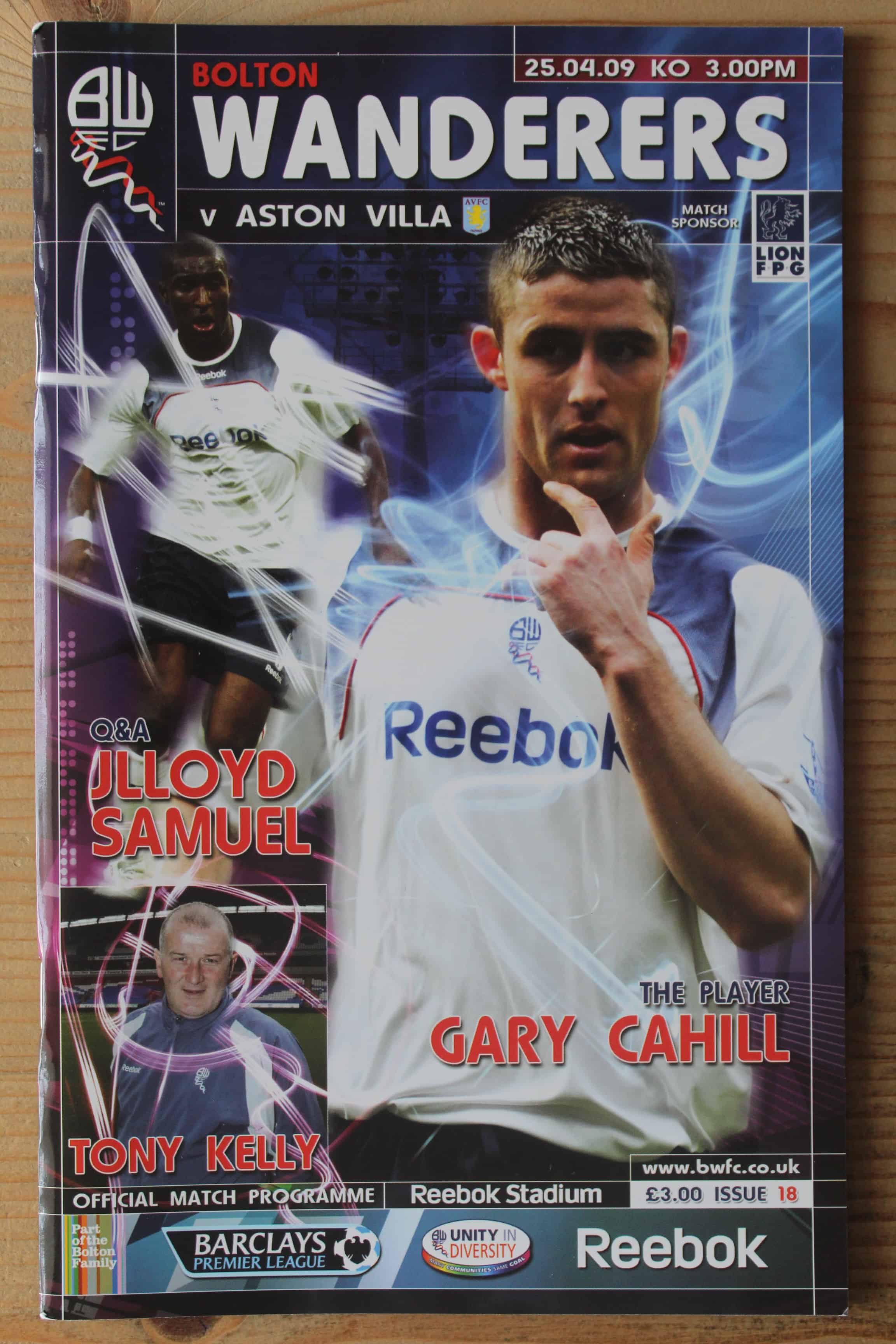 Bolton Wanderers FC v Aston Villa FC
