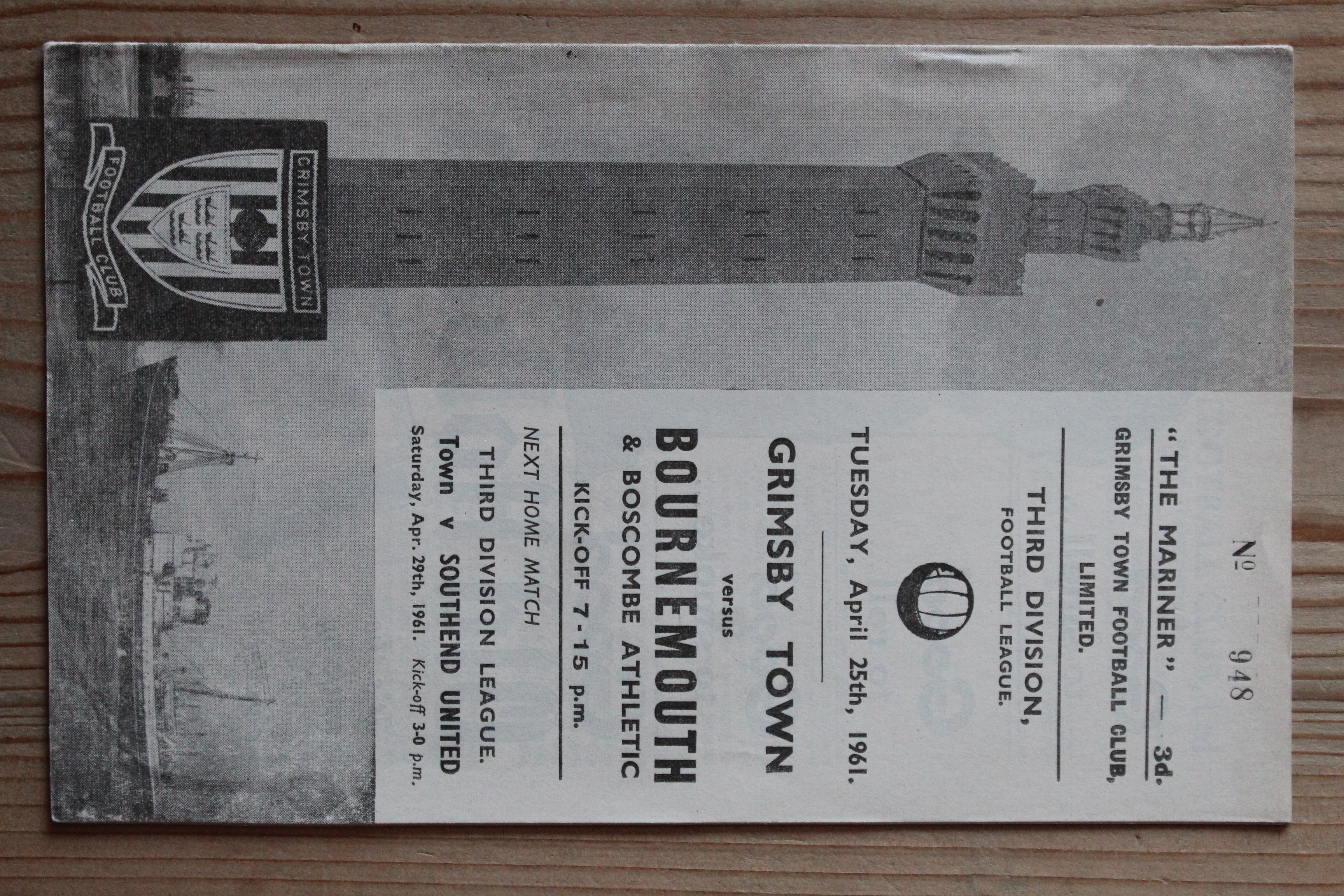 Grimsby Town FC v Bournemouth & Boscombe