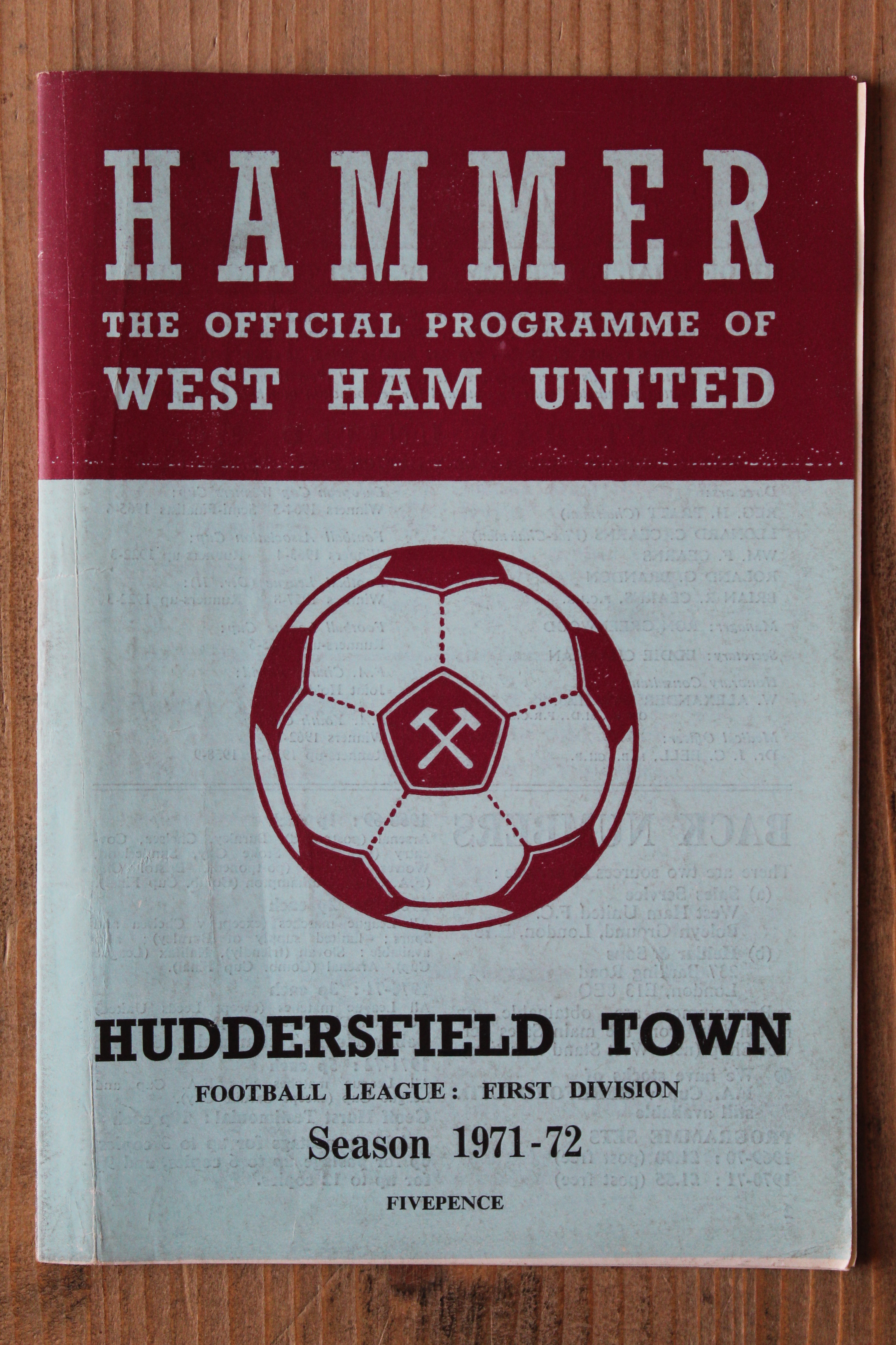 West Ham United FC v Huddersfield Town FC