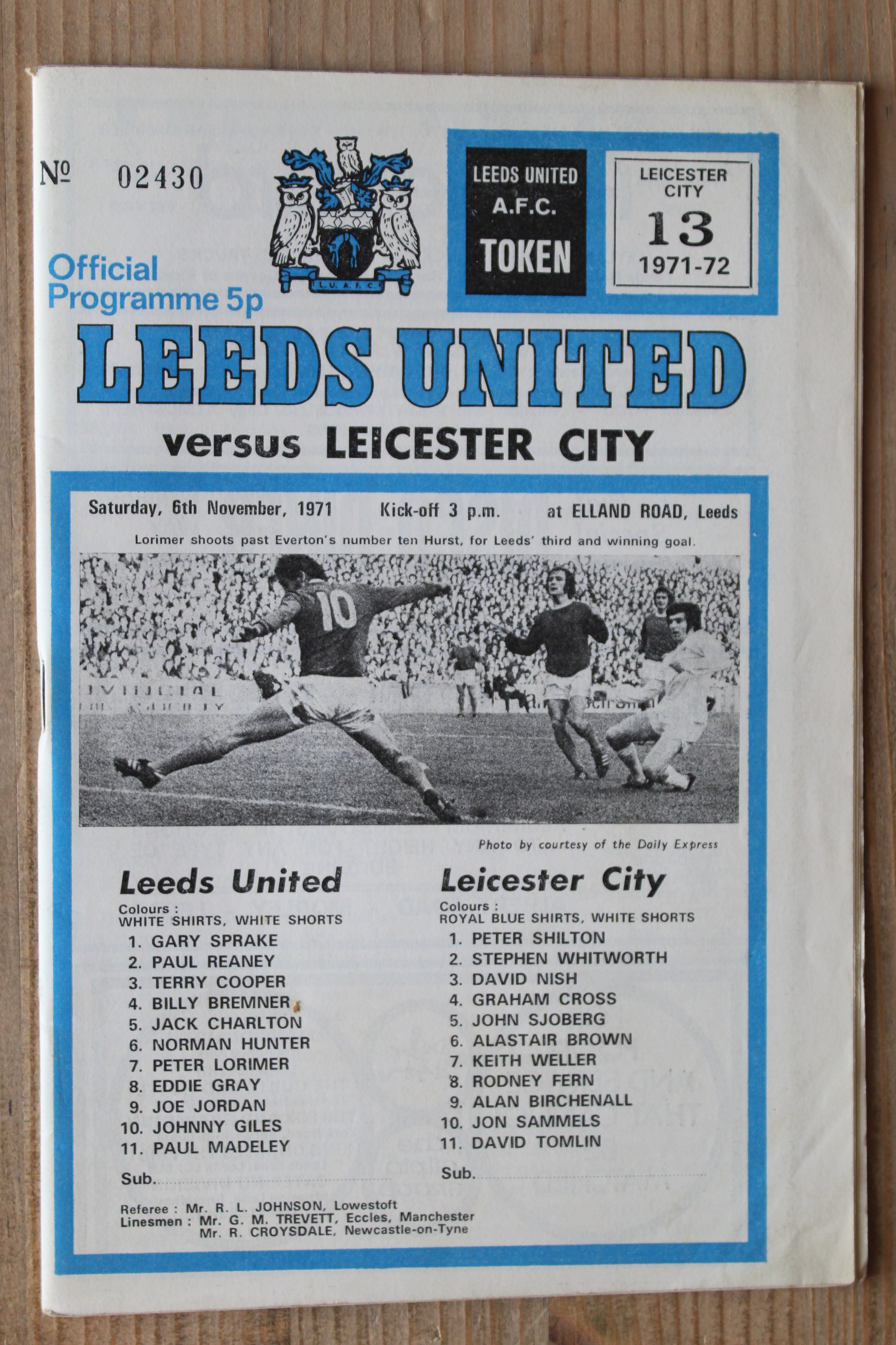 Leeds United FC v Leicester City FC