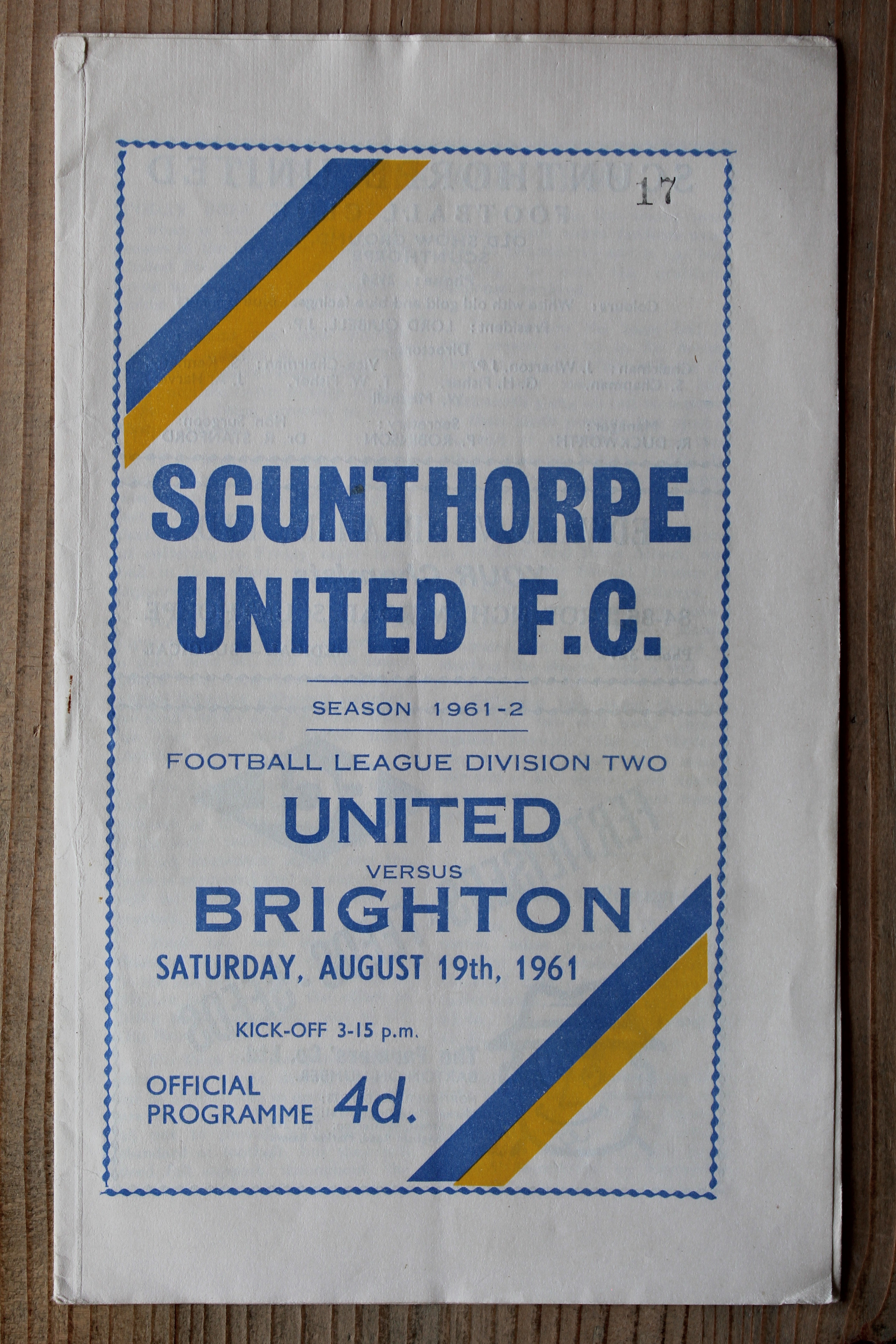 Scunthorpe United FC v Brighton & Hove Albion FC
