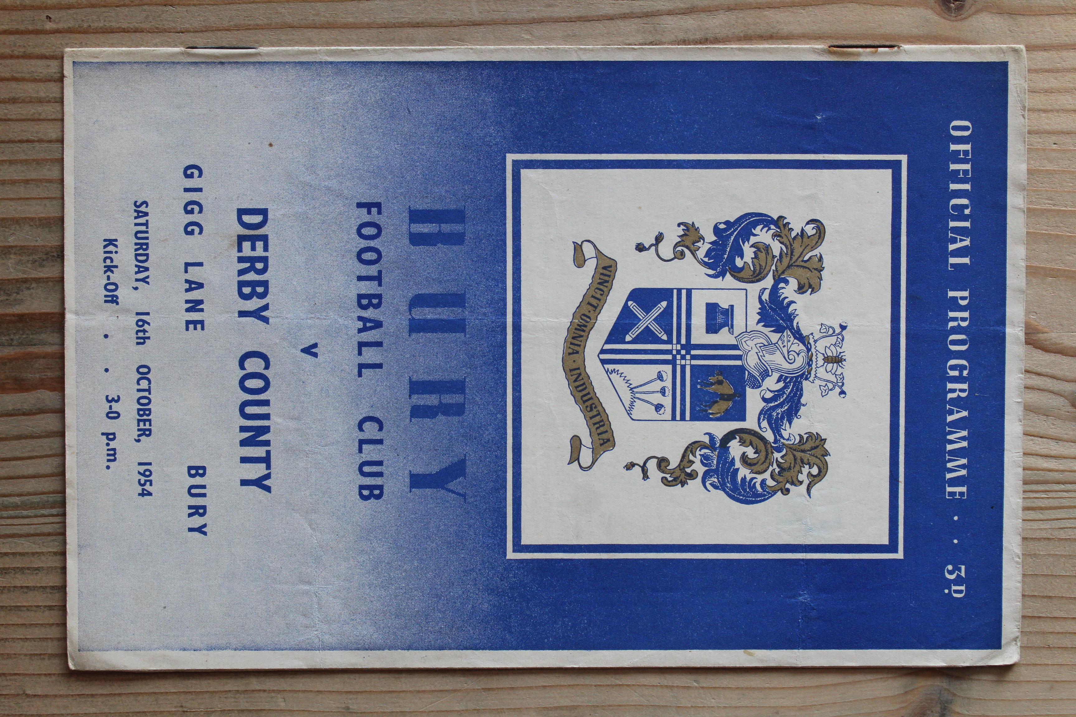 Bury FC v Derby County FC