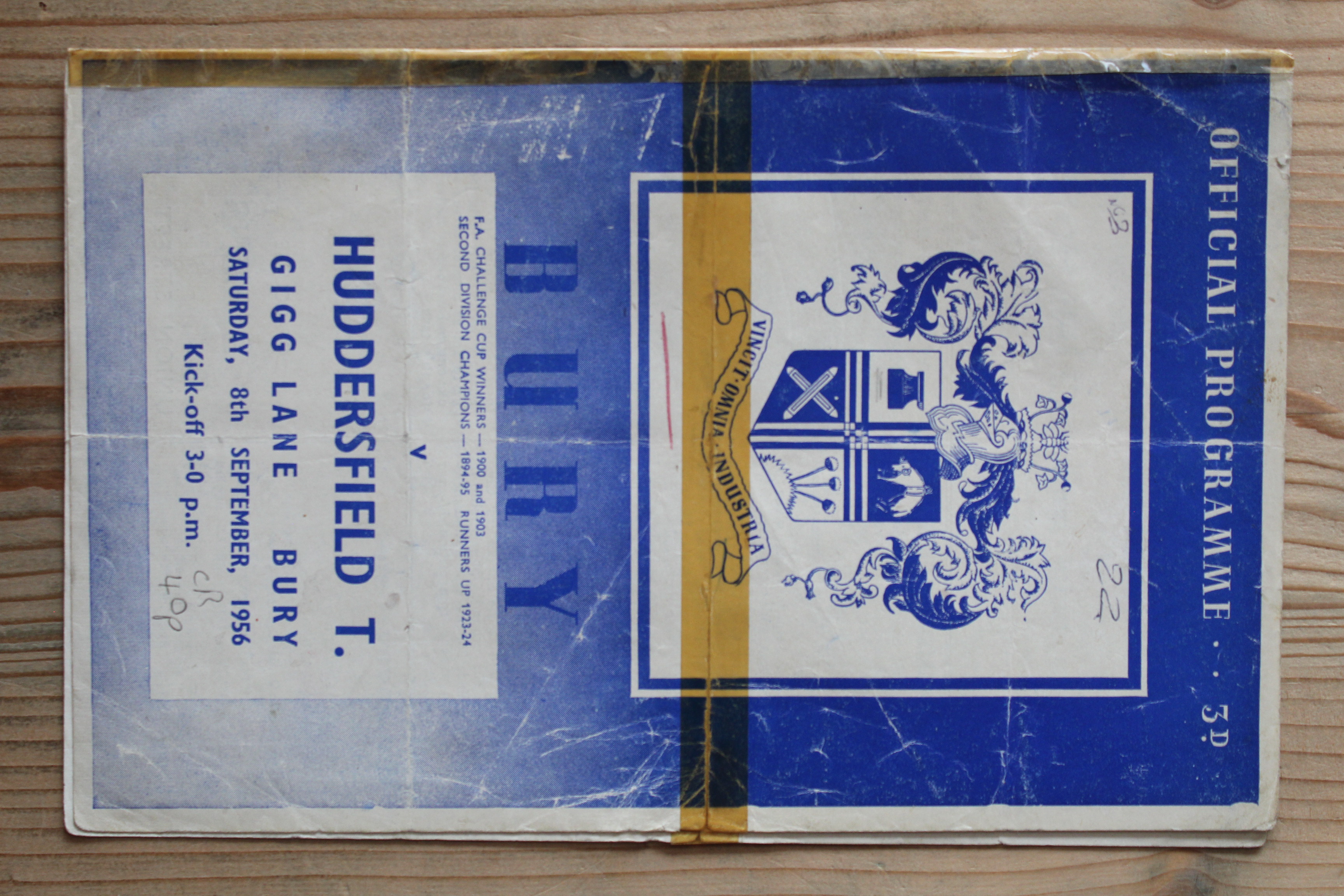 Bury FC v Huddersfield Town FC