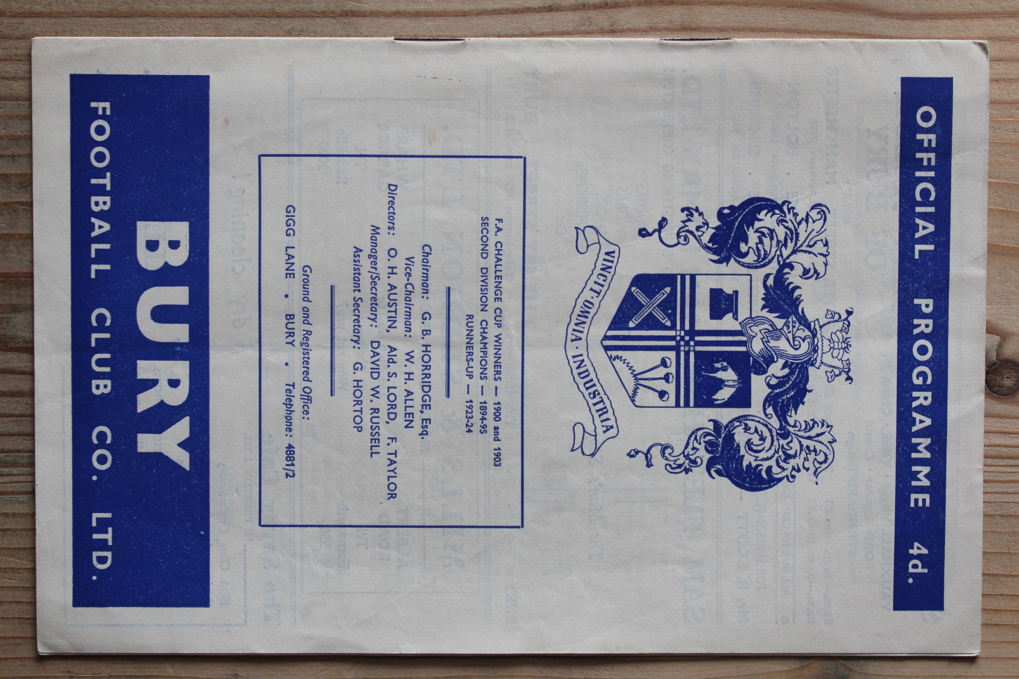 Bury FC v Barnsley FC