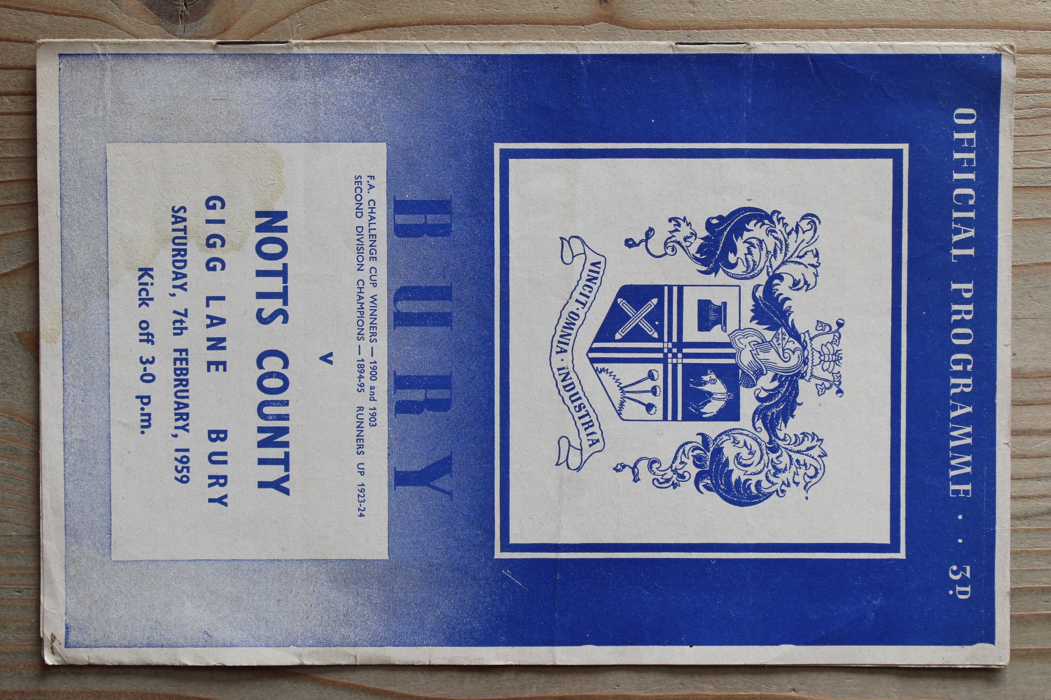 Bury FC v Notts County FC