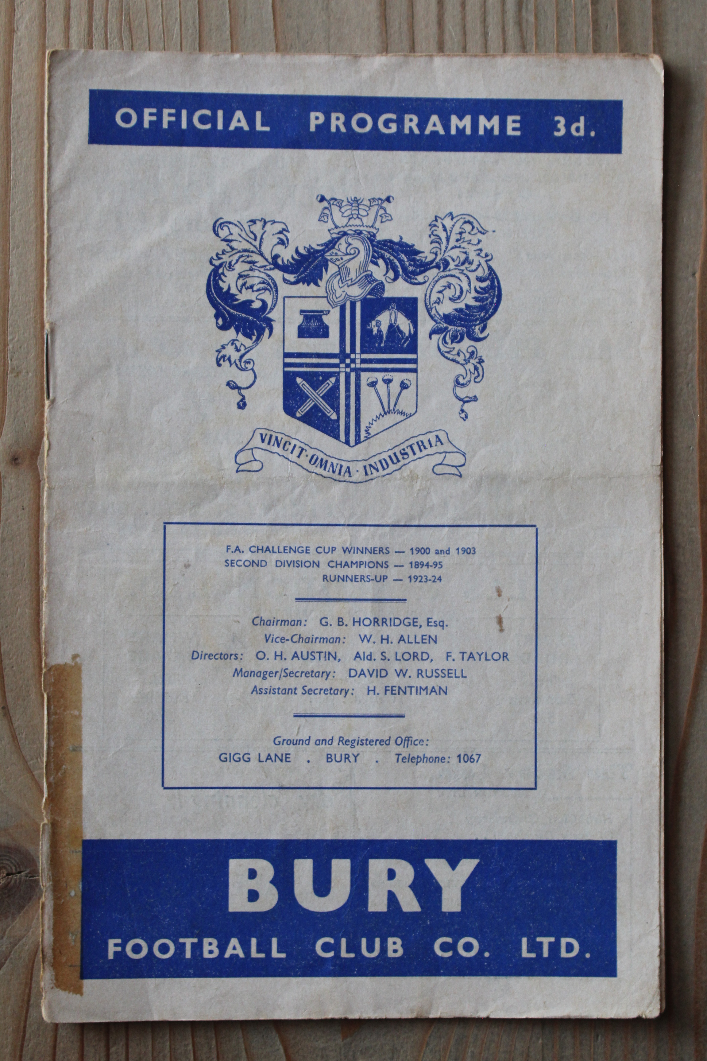 Bury FC v Tranmere Rovers FC