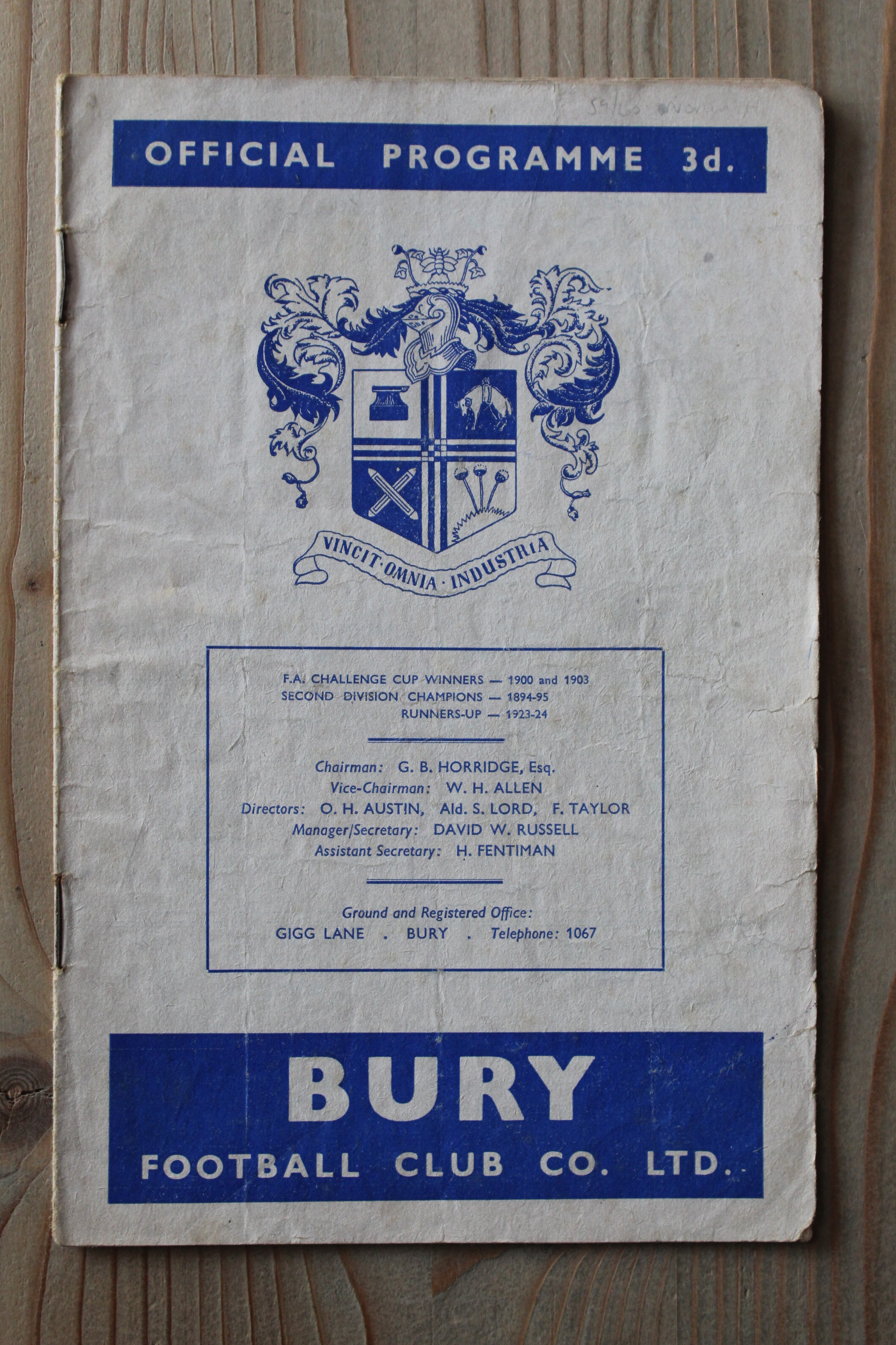 Bury FC v Norwich City FC