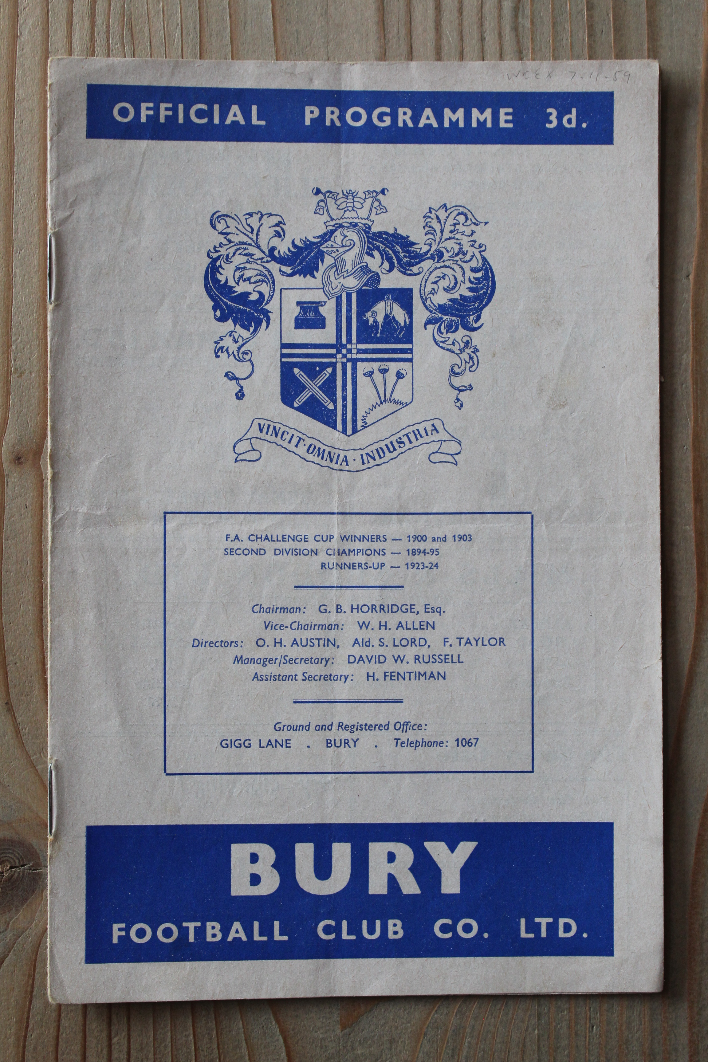 Bury FC v Wrexham FC